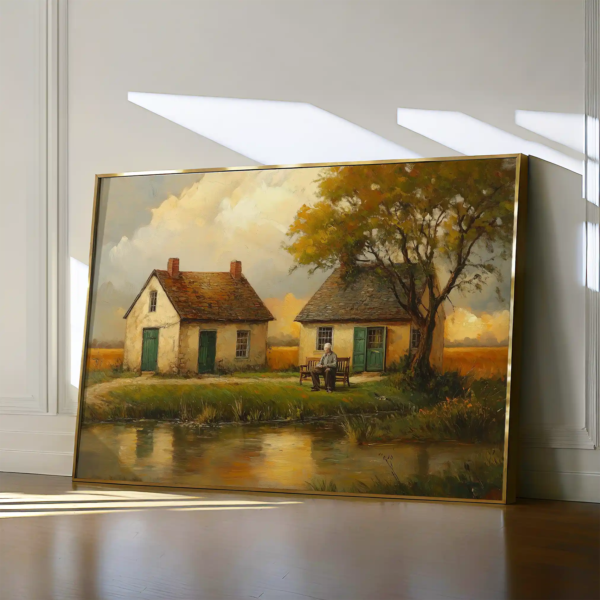 Landscape 212 Canvas Art 90 x 60 cm / Stretched on hidden frame