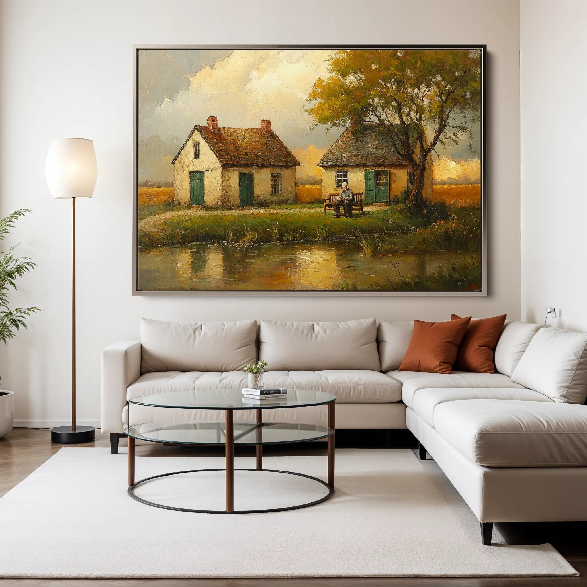 Landscape Canvas Wall Art WAD212-L 90 x 60 cm / Stretched on hidden frame