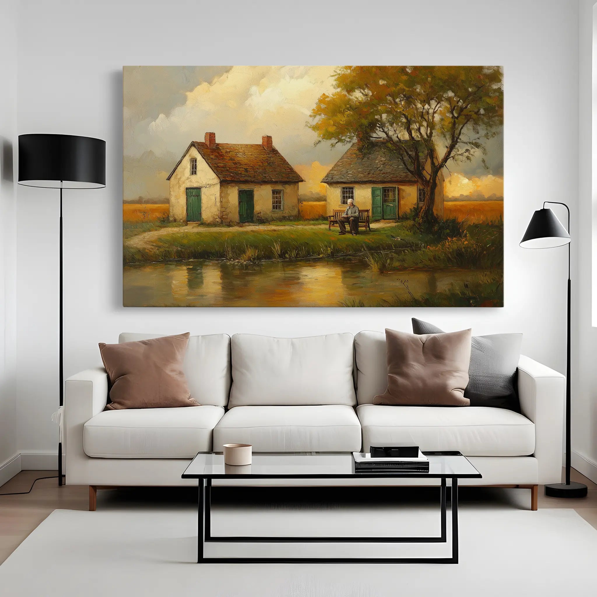 Landscape Canvas Wall Art WAD212-L 90 x 60 cm / Stretched on hidden frame