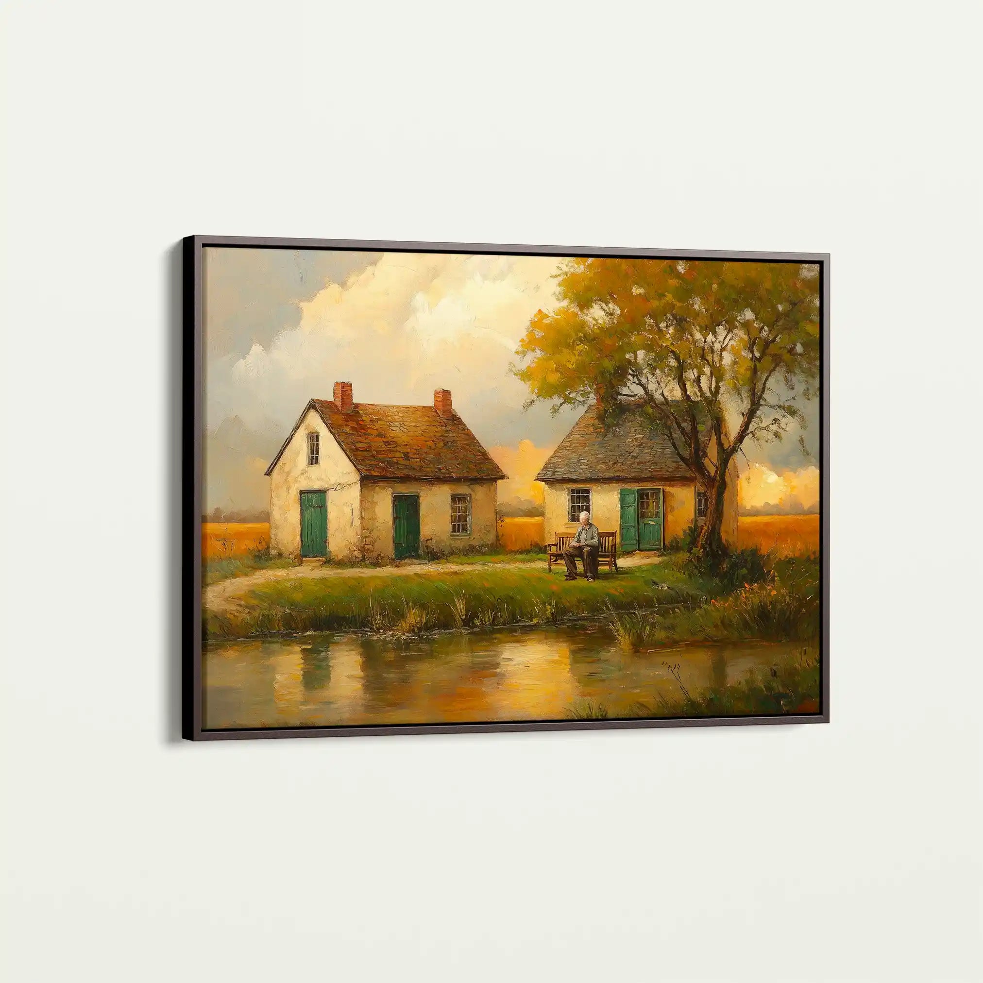 Landscape 212 Canvas Art 90 x 60 cm / Stretched on hidden frame
