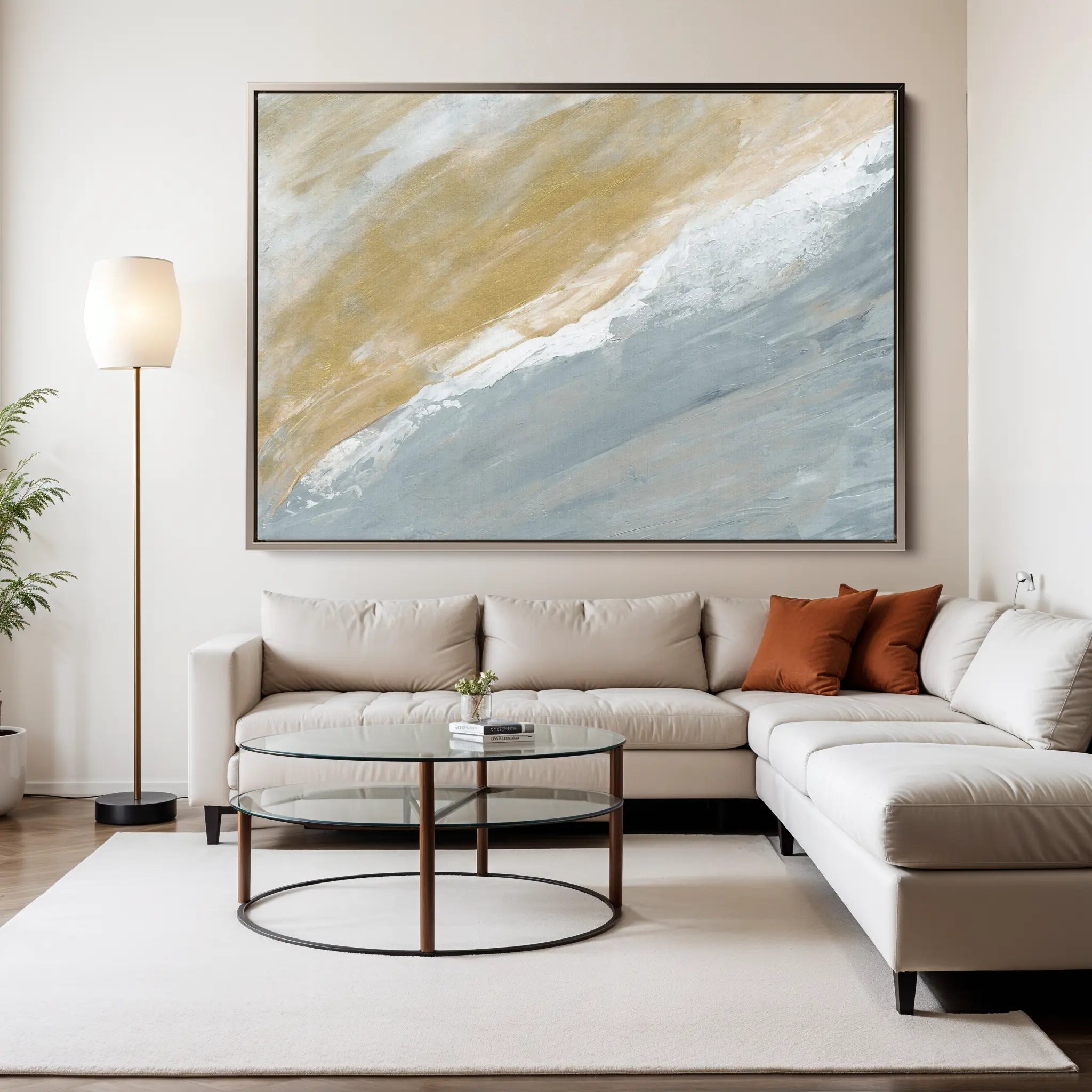 Abstract Canvas Wall Art WAD213-A 90 x 60 cm / Stretched on hidden frame