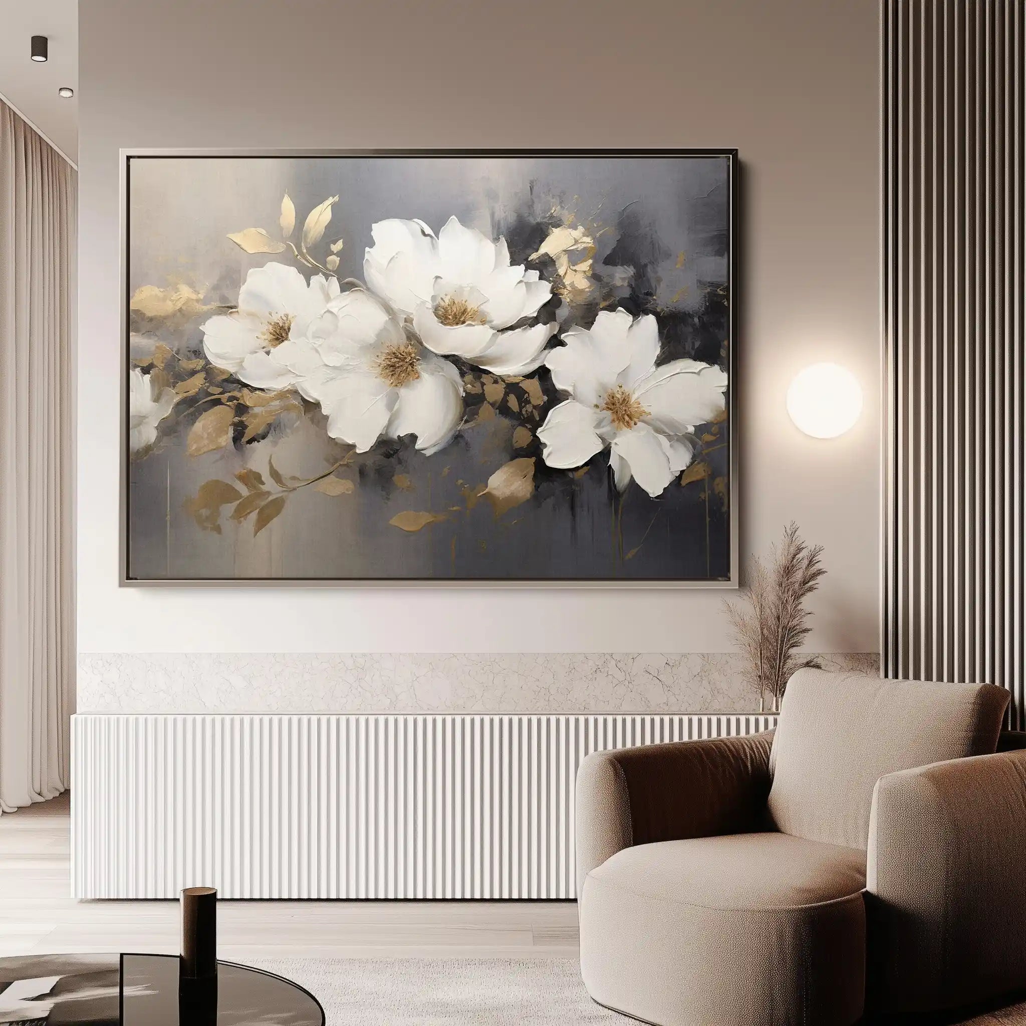 Floral Canvas Wall Art WAD213-F 90 x 60 cm / Stretched on hidden frame