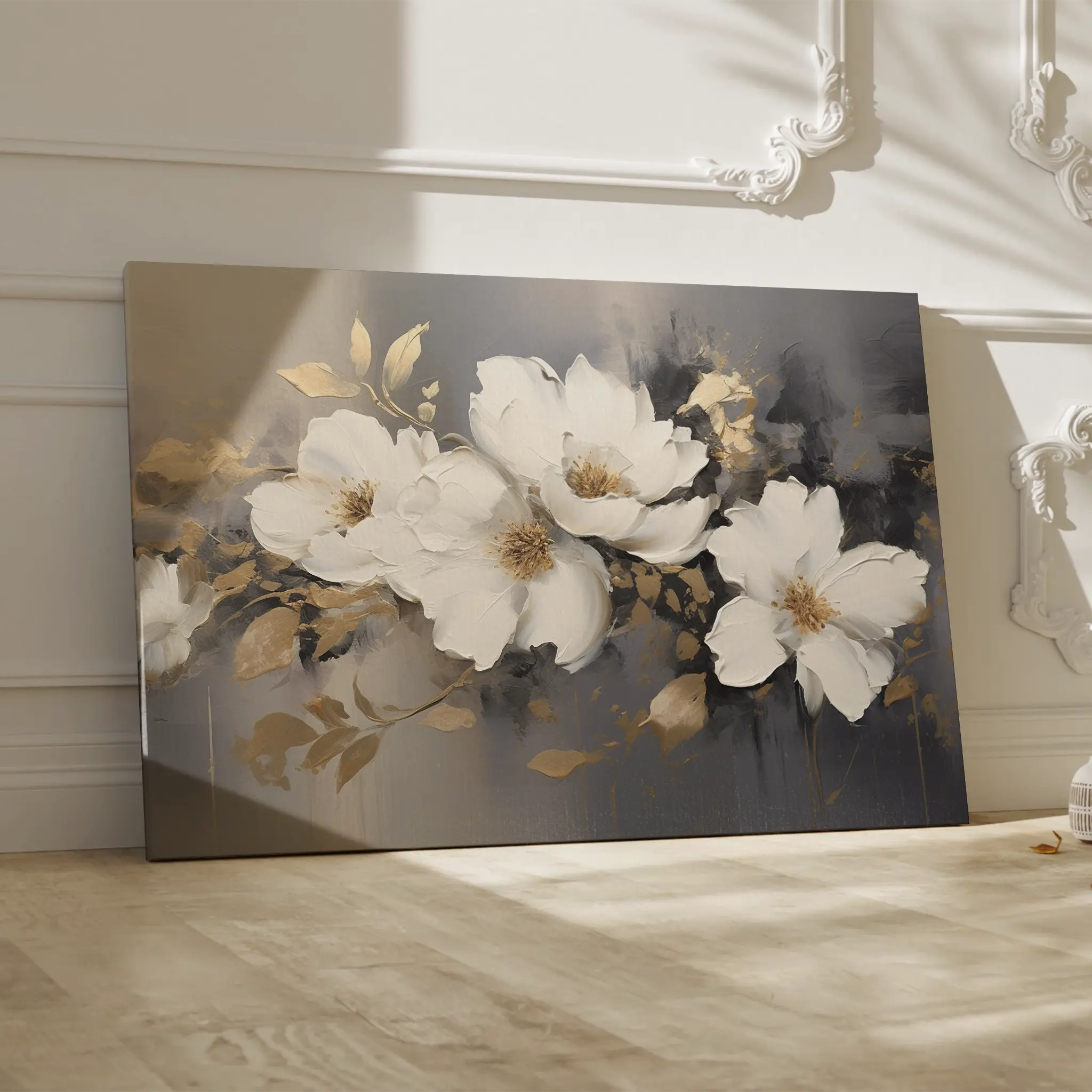 Floral Canvas Wall Art WAD213-F 90 x 60 cm / Stretched on hidden frame