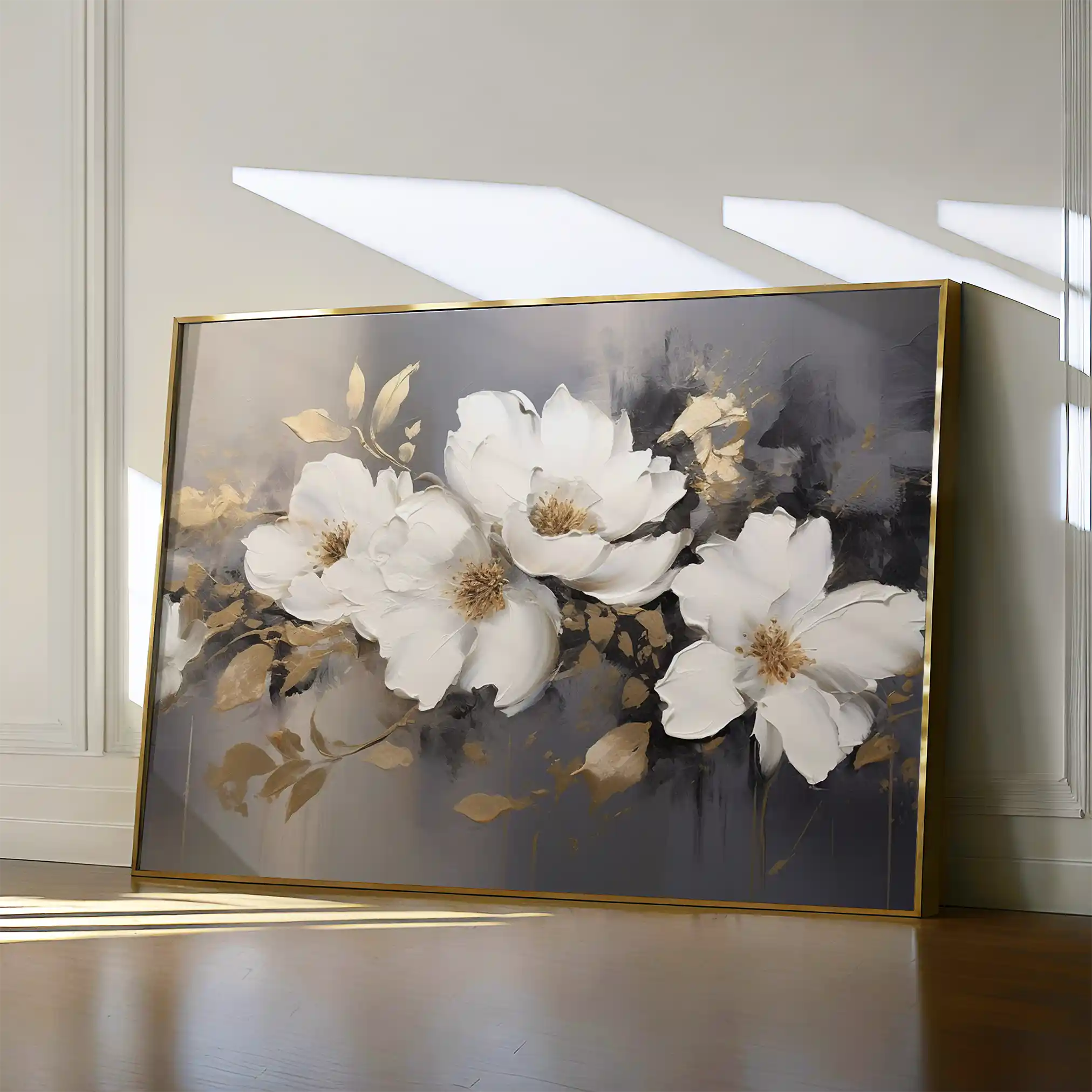 Floral Canvas Wall Art WAD213-F 90 x 60 cm / Stretched on hidden frame