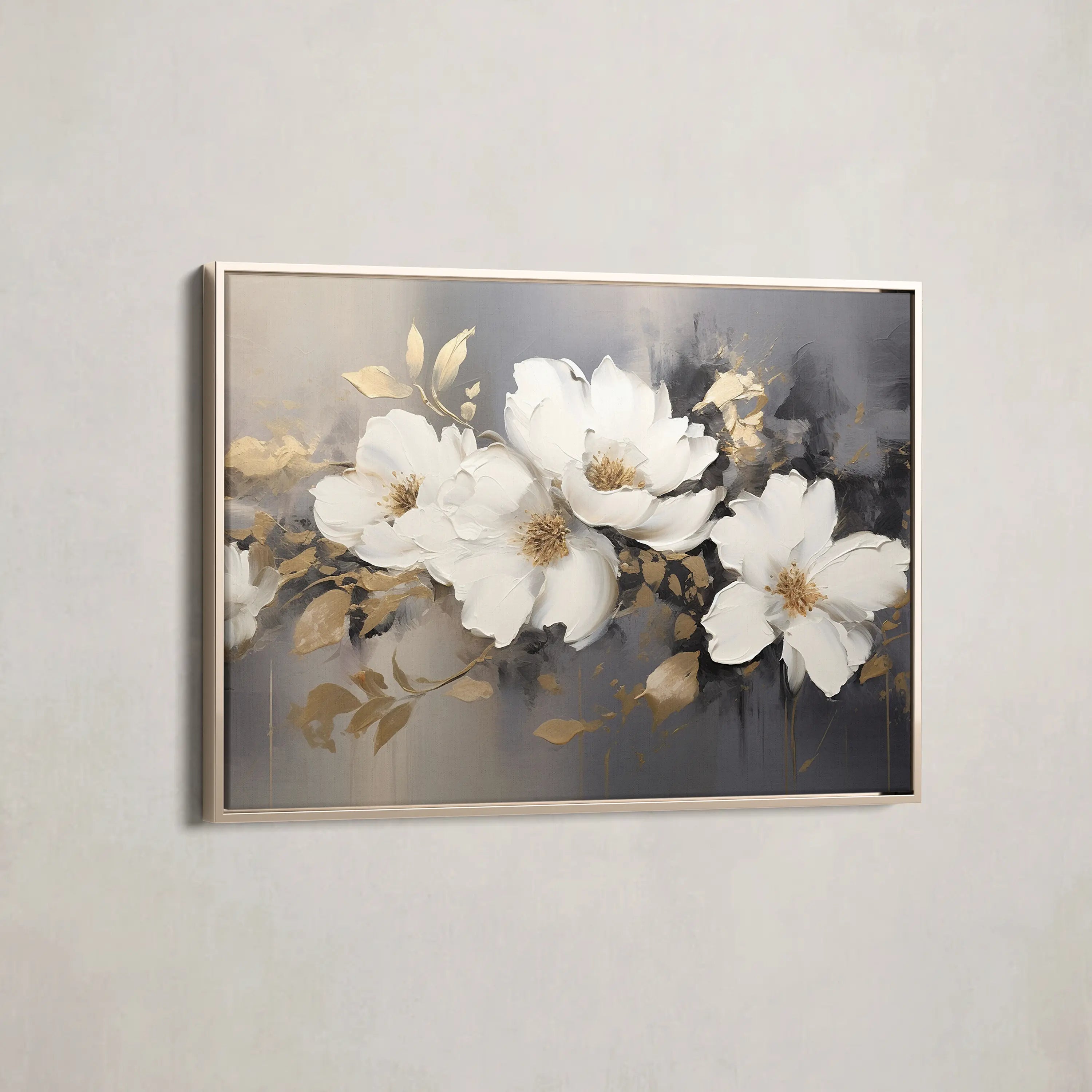 Floral Canvas Wall Art WAD213-F 90 x 60 cm / Stretched on hidden frame