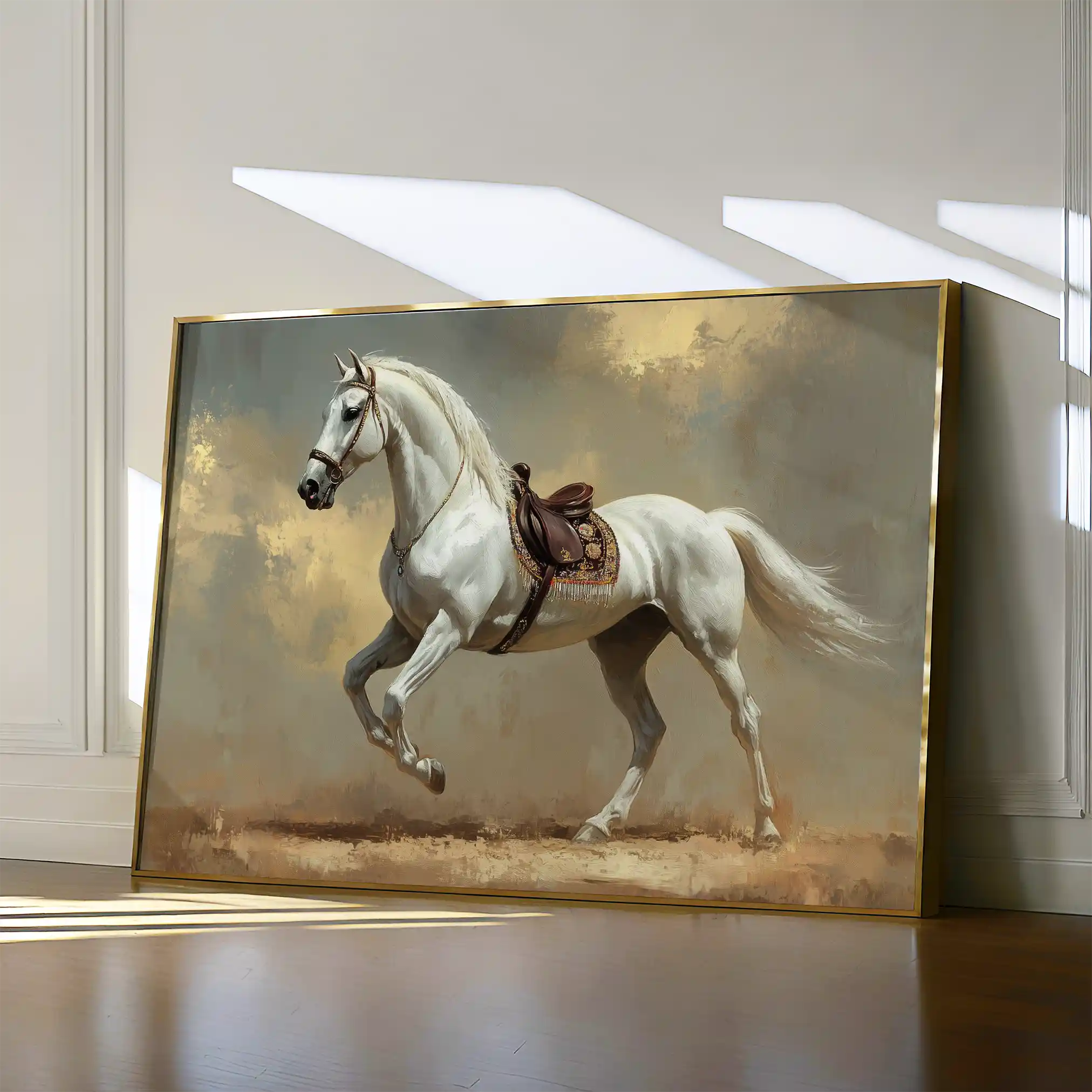 Horses 215 Canvas Art 90 x 60 cm / Stretched on hidden frame