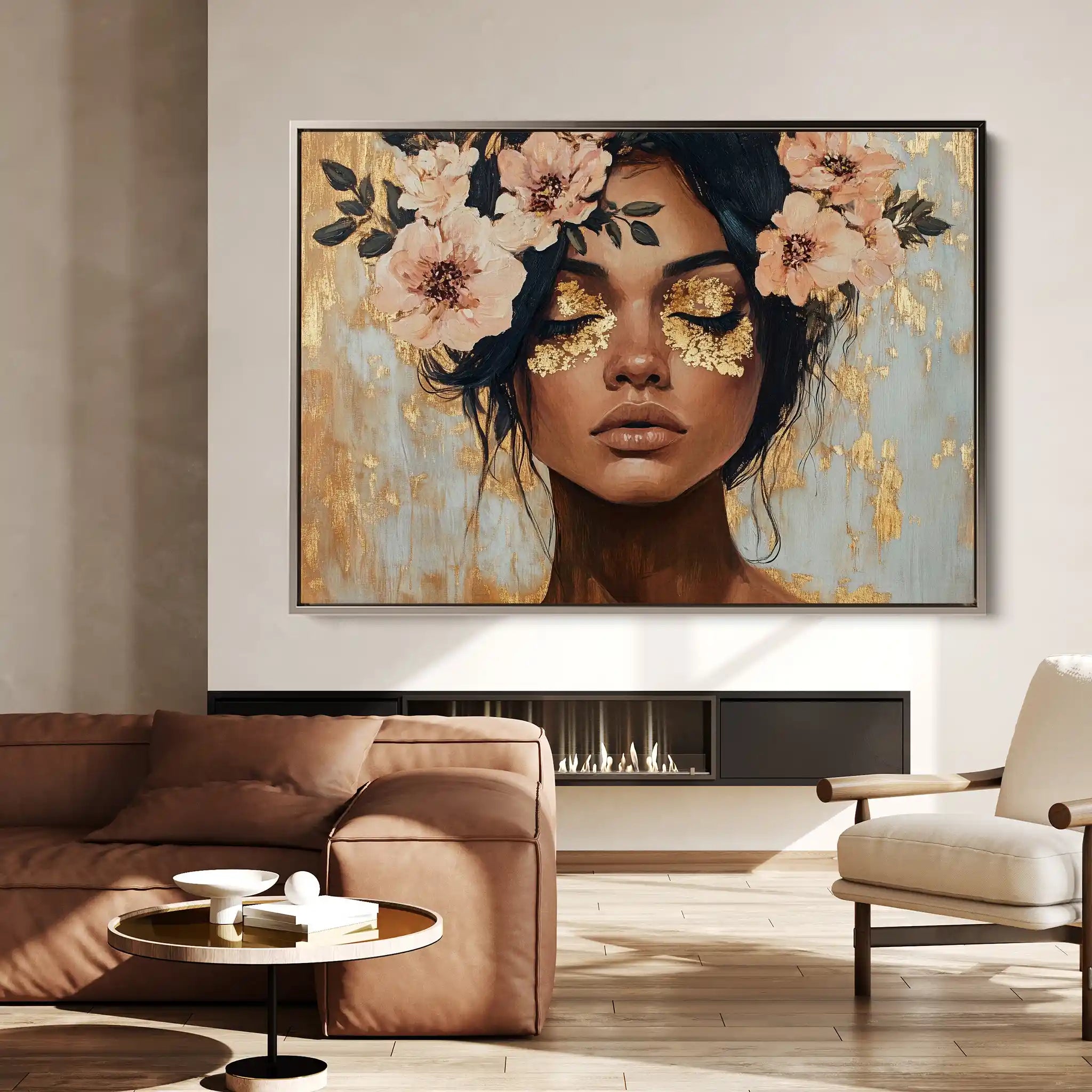 Portrait 215 Canvas Art 90 x 60 cm / Stretched on hidden frame