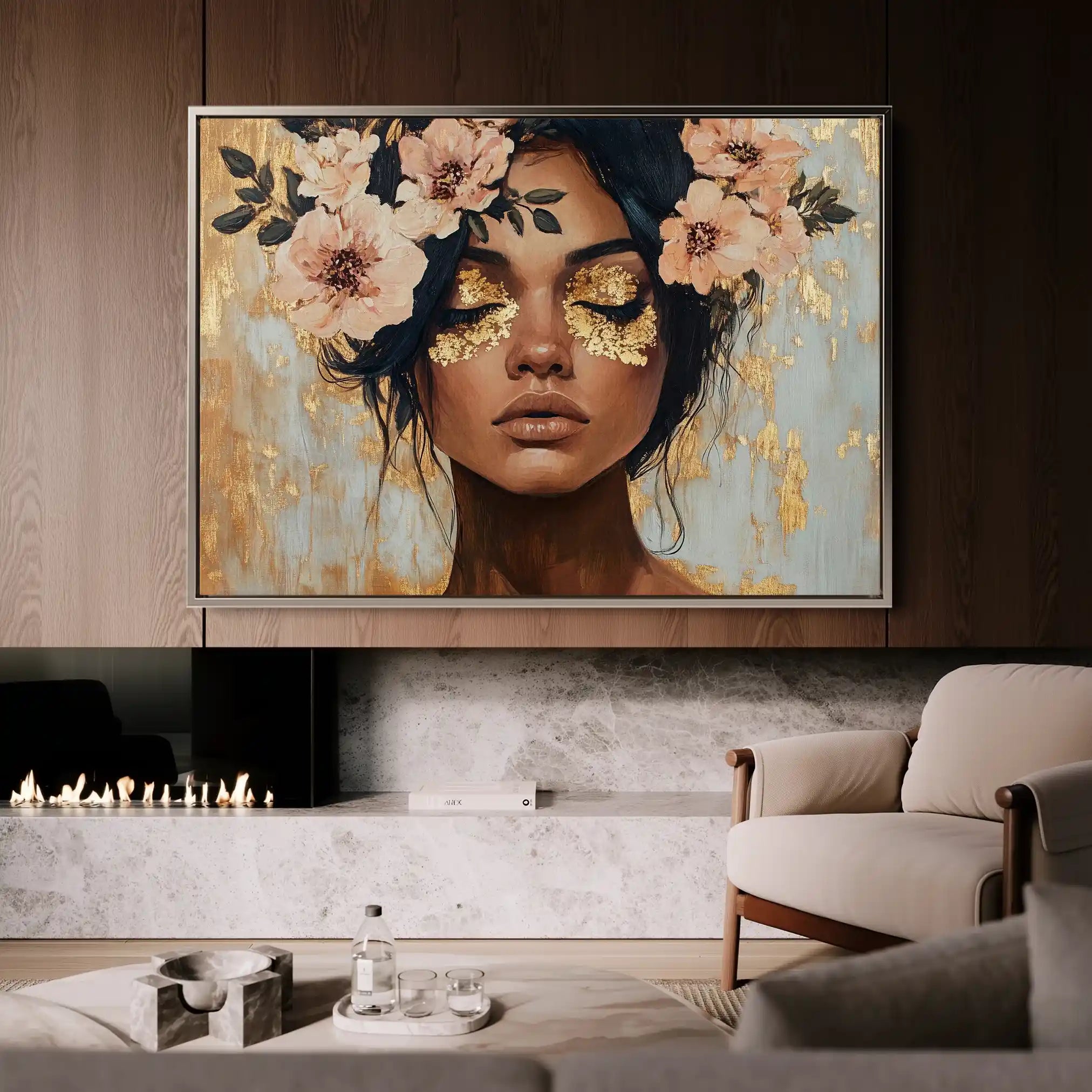 Portrait 215 Canvas Art 90 x 60 cm / Stretched on hidden frame