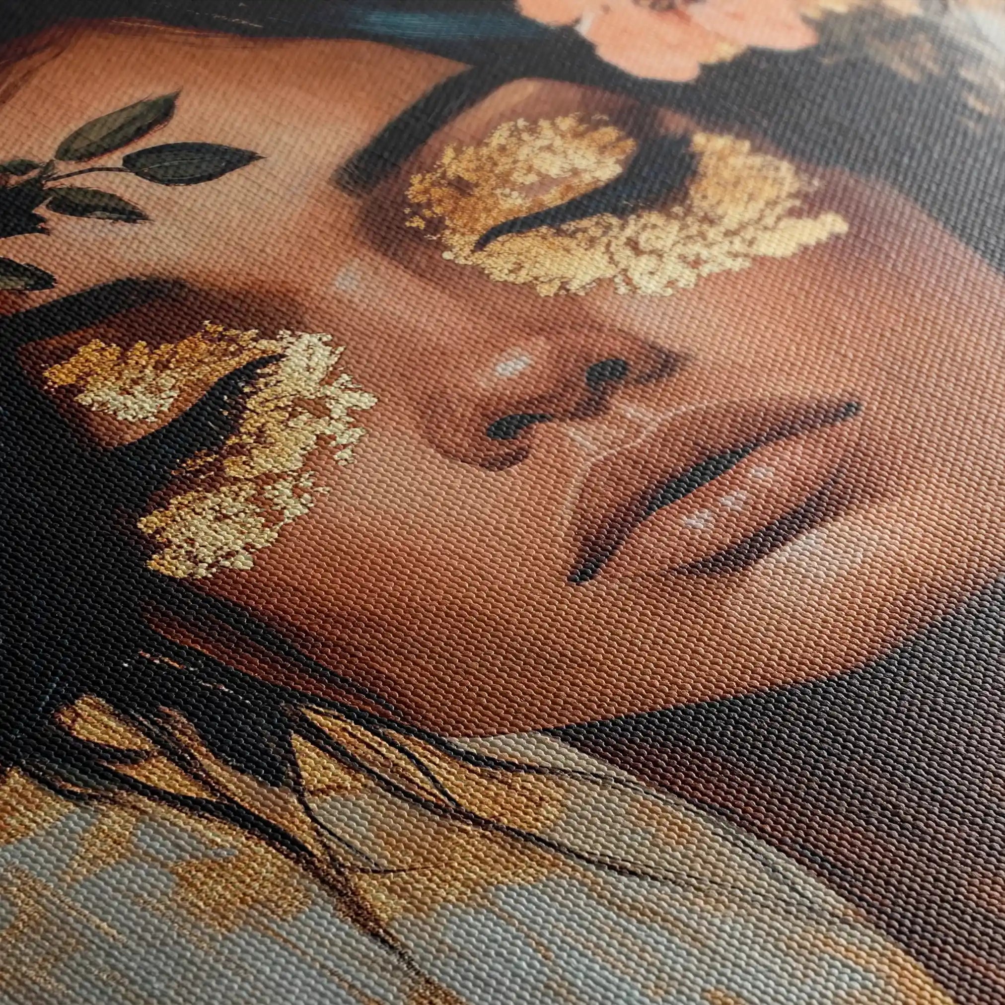 Portrait 215 Canvas Art 90 x 60 cm / Stretched on hidden frame