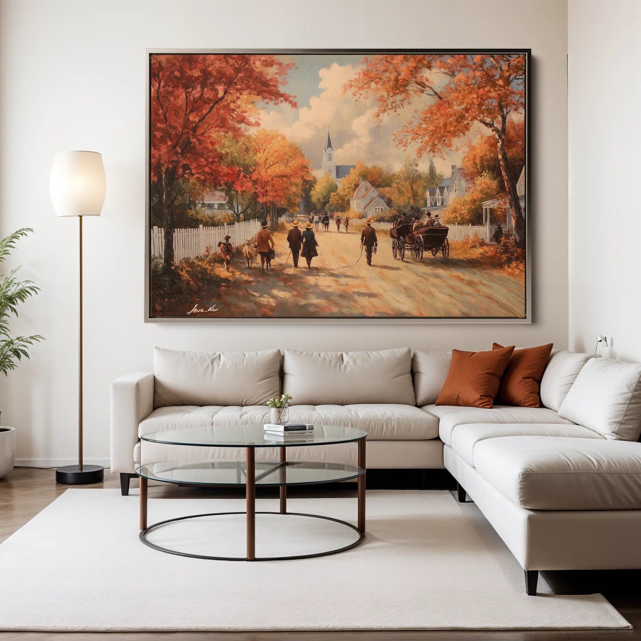 Landscape Canvas Wall Art WAD216-L 90 x 60 cm / Stretched on hidden frame