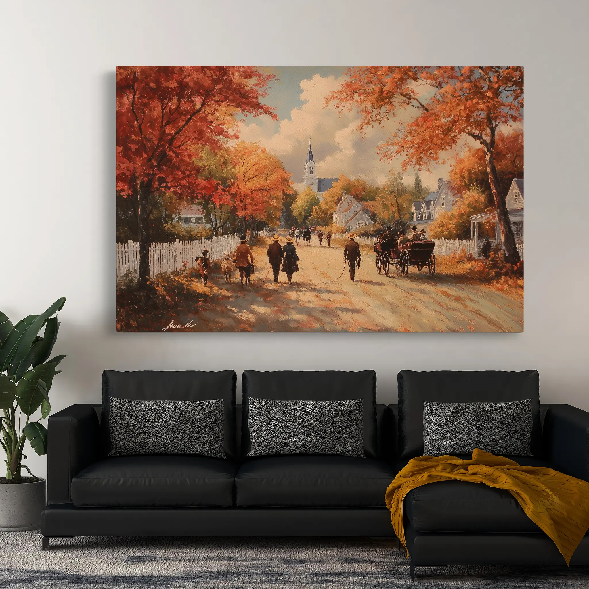 Landscape Canvas Wall Art WAD216-L 90 x 60 cm / Stretched on hidden frame