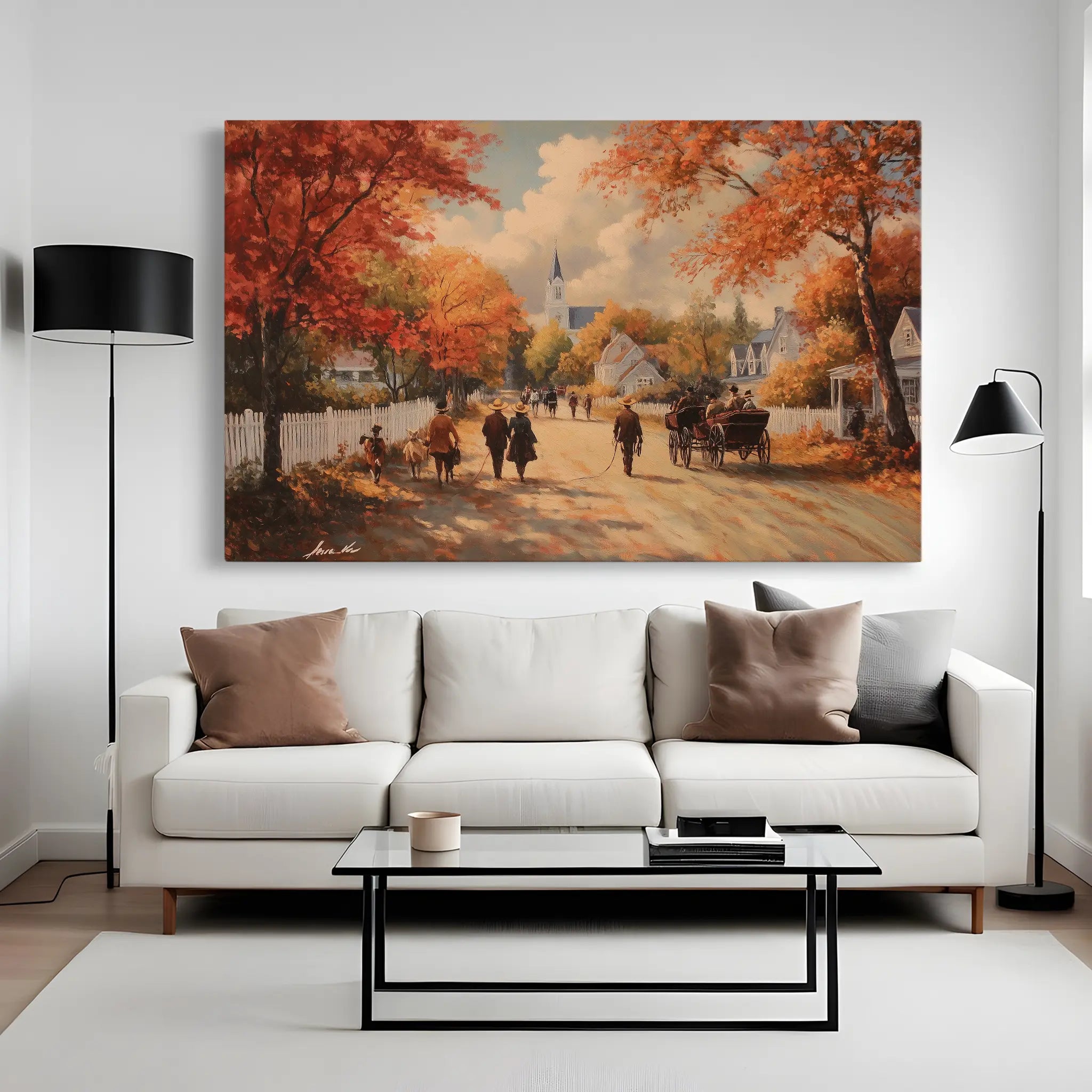 Landscape Canvas Wall Art WAD216-L 90 x 60 cm / Stretched on hidden frame