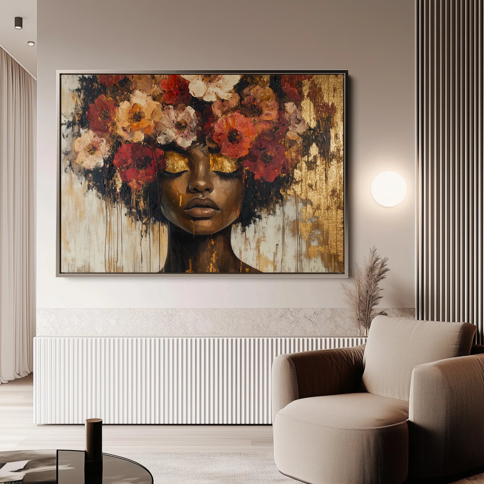 Portrait Canvas Wall Art WAD216-P 90 x 60 cm / Stretched on hidden frame