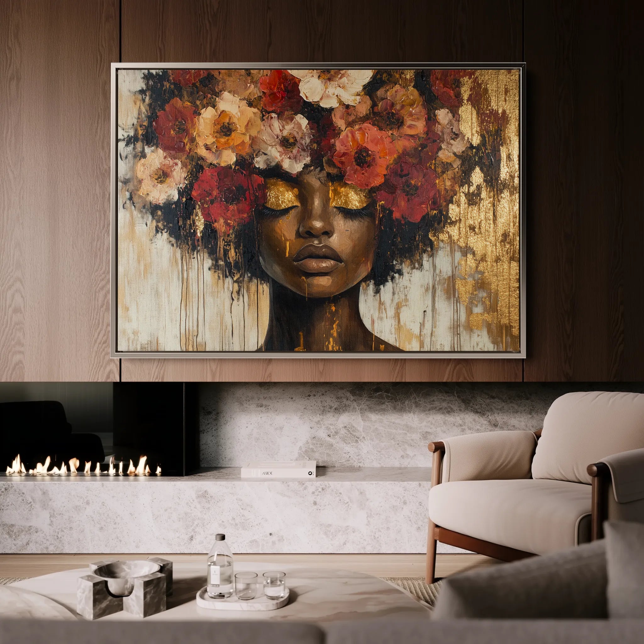 Portrait Canvas Wall Art WAD216-P 90 x 60 cm / Stretched on hidden frame