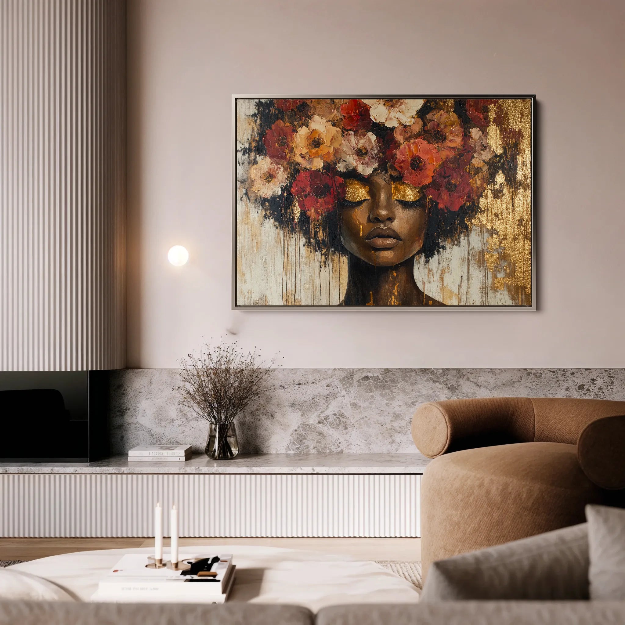 Portrait Canvas Wall Art WAD216-P 90 x 60 cm / Stretched on hidden frame