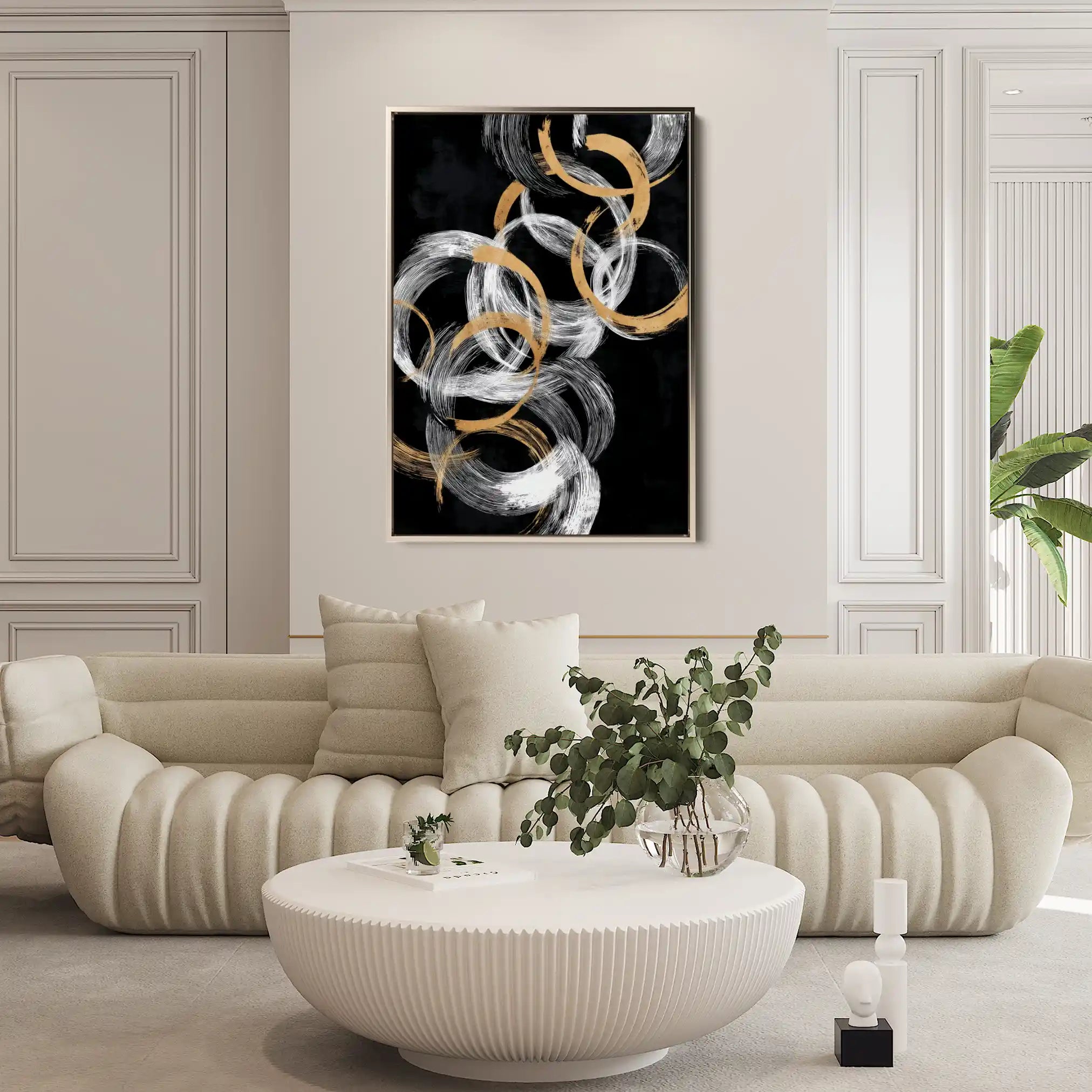 Abstract 2166 Canvas Art 60 x 40 cm / Stretched on hidden frame