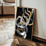 Abstract 2166 Canvas Art 60 x 40 cm / Stretched on hidden frame