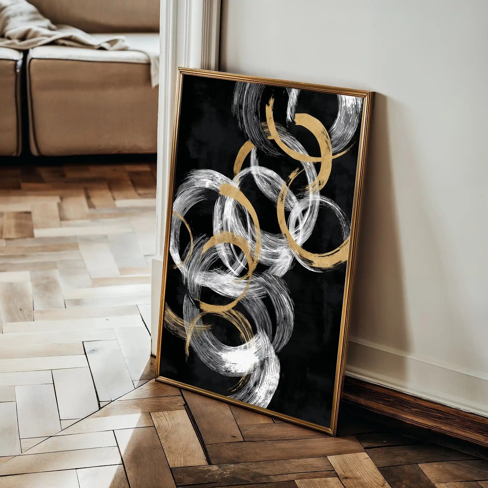 Abstract 2166 Canvas Art 60 x 40 cm / Stretched on hidden frame