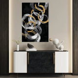 Abstract 2166 Canvas Art 60 x 40 cm / Stretched on hidden frame