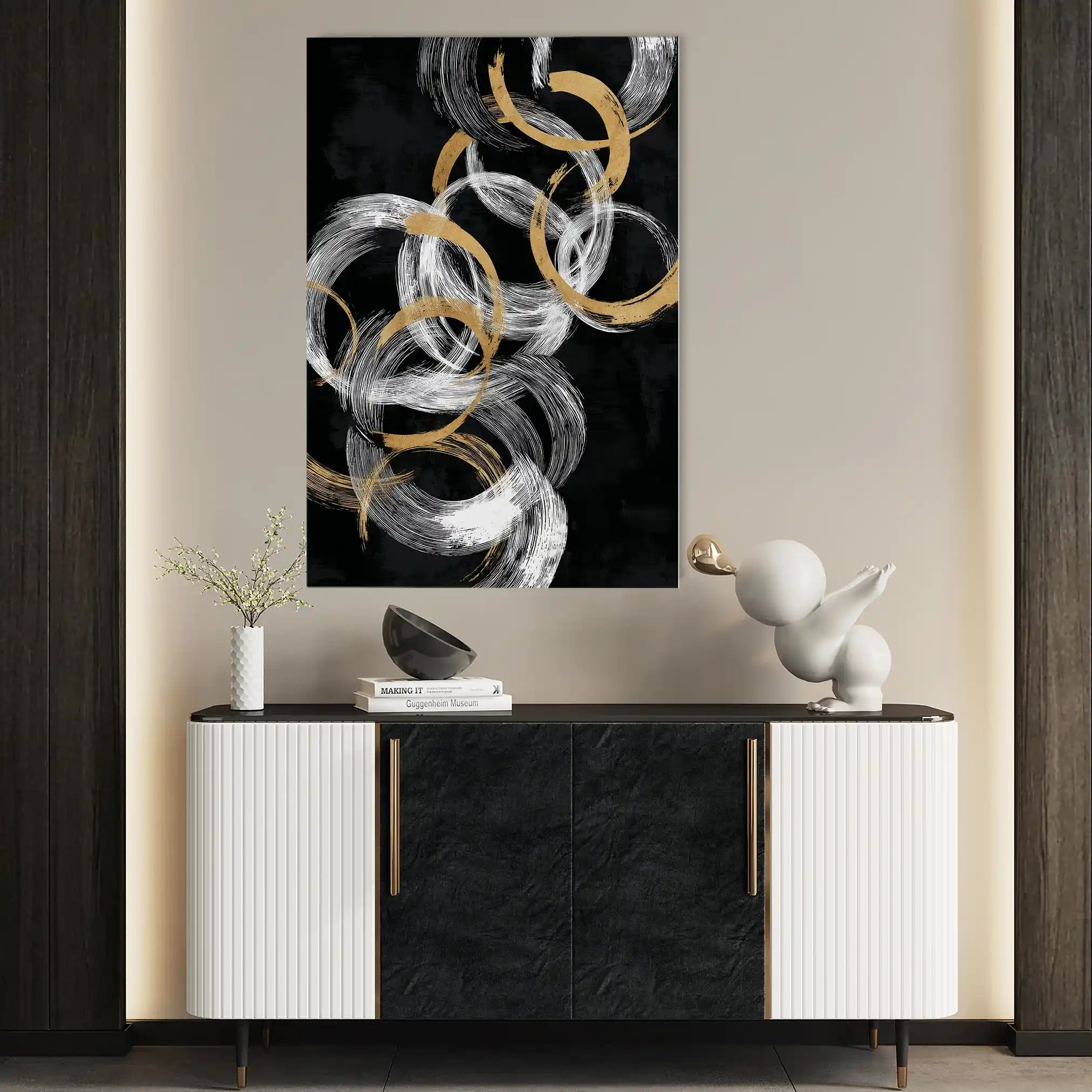 Abstract 2166 Canvas Art 60 x 40 cm / Stretched on hidden frame