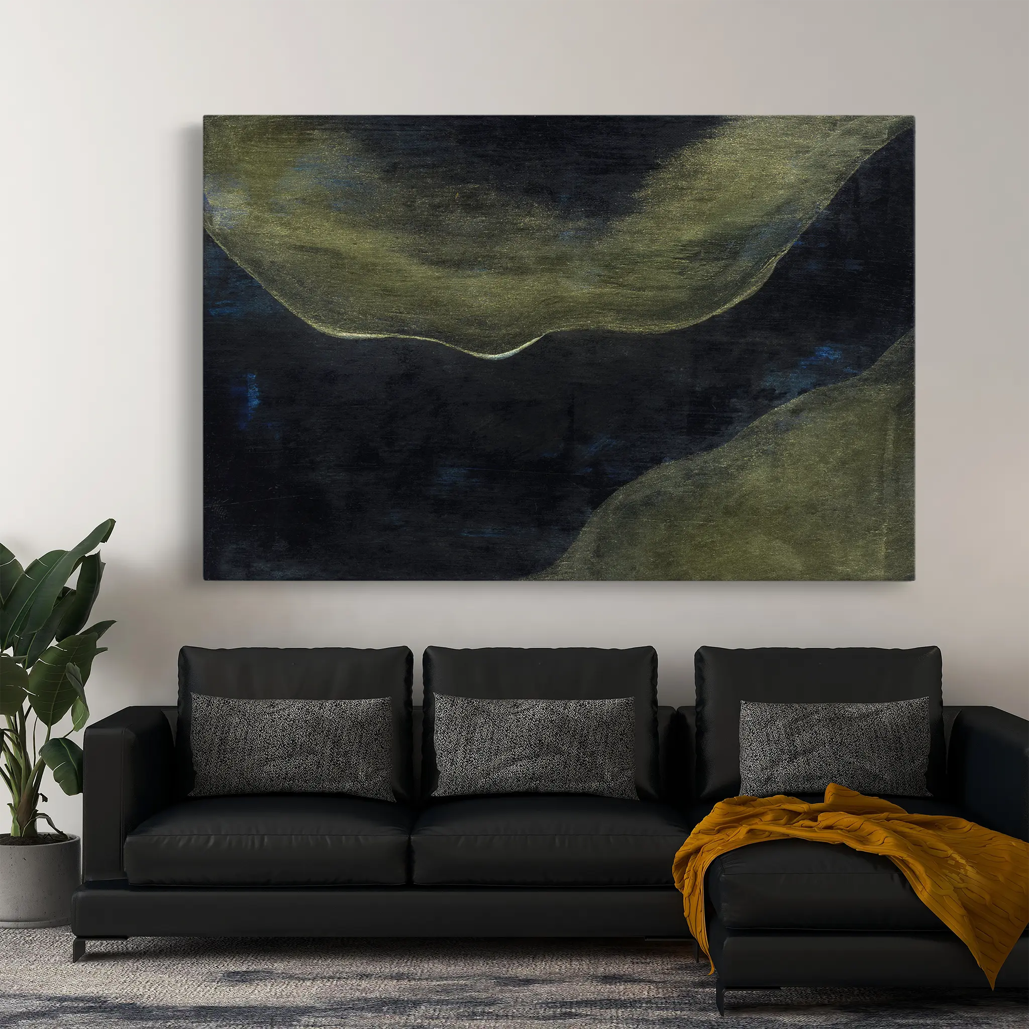 Abstract Canvas Wall Art WAD217-A 90 x 60 cm / Stretched on hidden frame