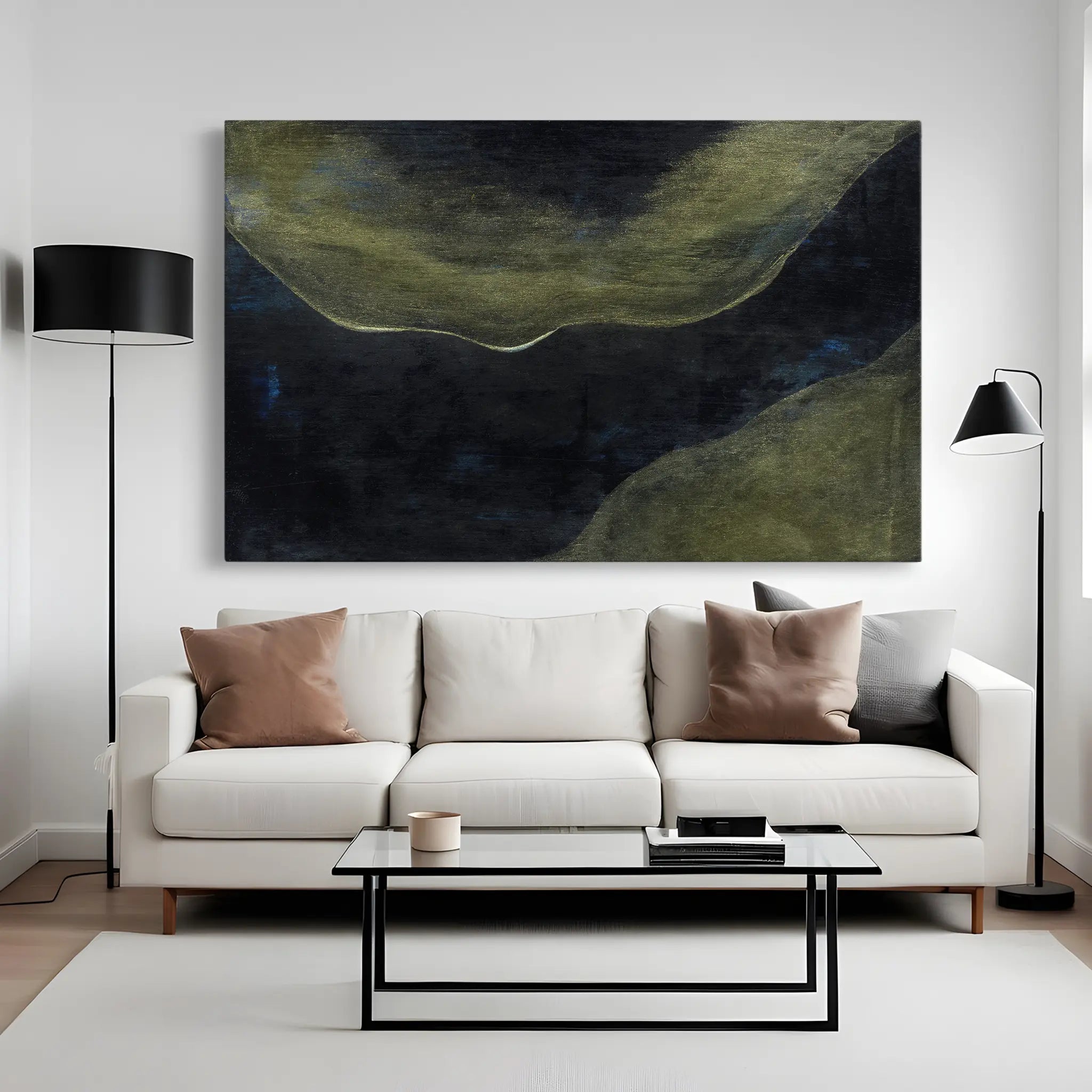 Abstract Canvas Wall Art WAD217-A 90 x 60 cm / Stretched on hidden frame