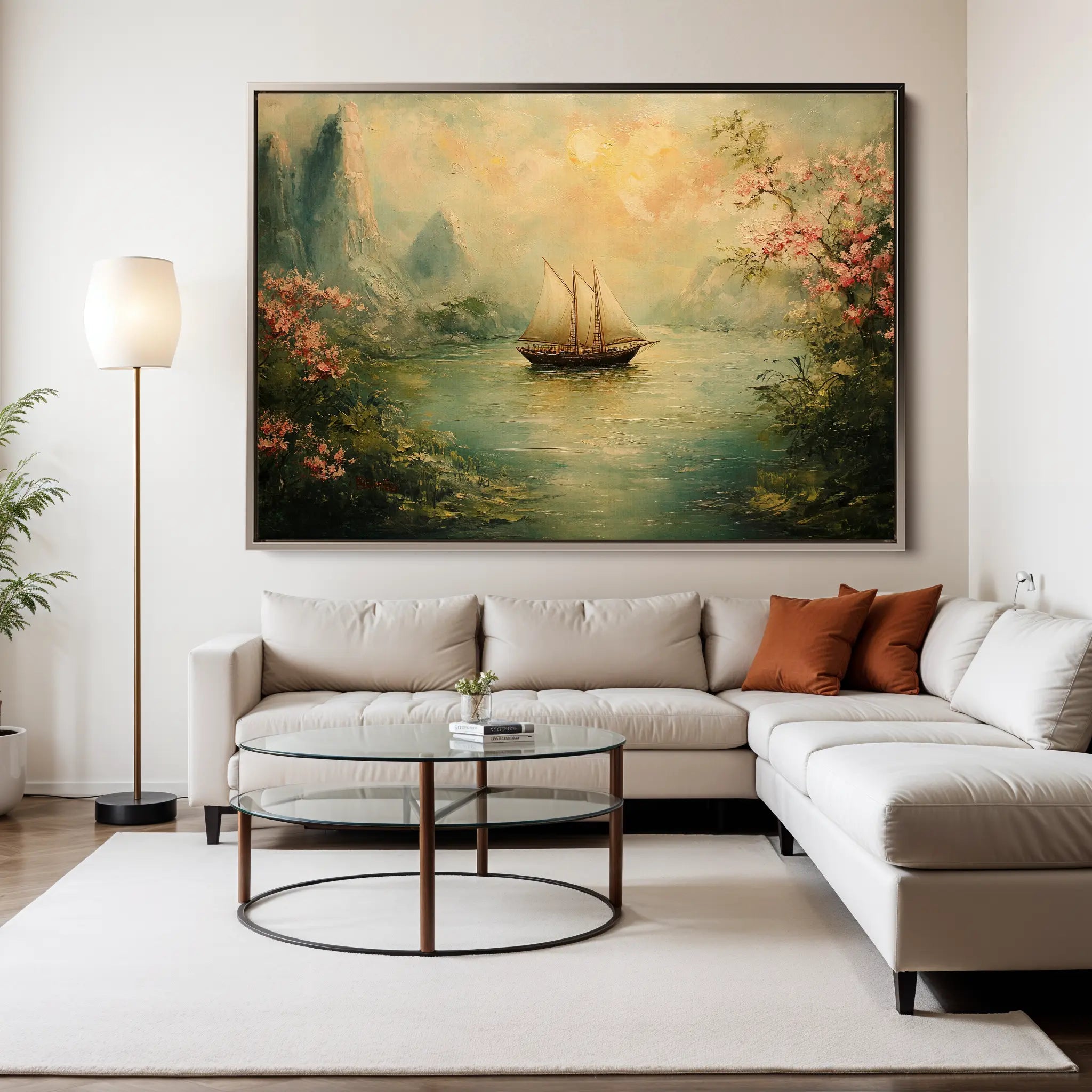 Landscape Canvas Wall Art WAD217-L 90 x 60 cm / Stretched on hidden frame