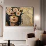 Portrait 217 Canvas Art 90 x 60 cm / Stretched on hidden frame