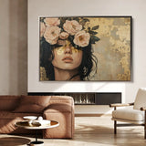 Portrait 217 Canvas Art 90 x 60 cm / Stretched on hidden frame