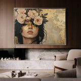 Portrait 217 Canvas Art 90 x 60 cm / Stretched on hidden frame