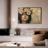 Portrait 217 Canvas Art 90 x 60 cm / Stretched on hidden frame