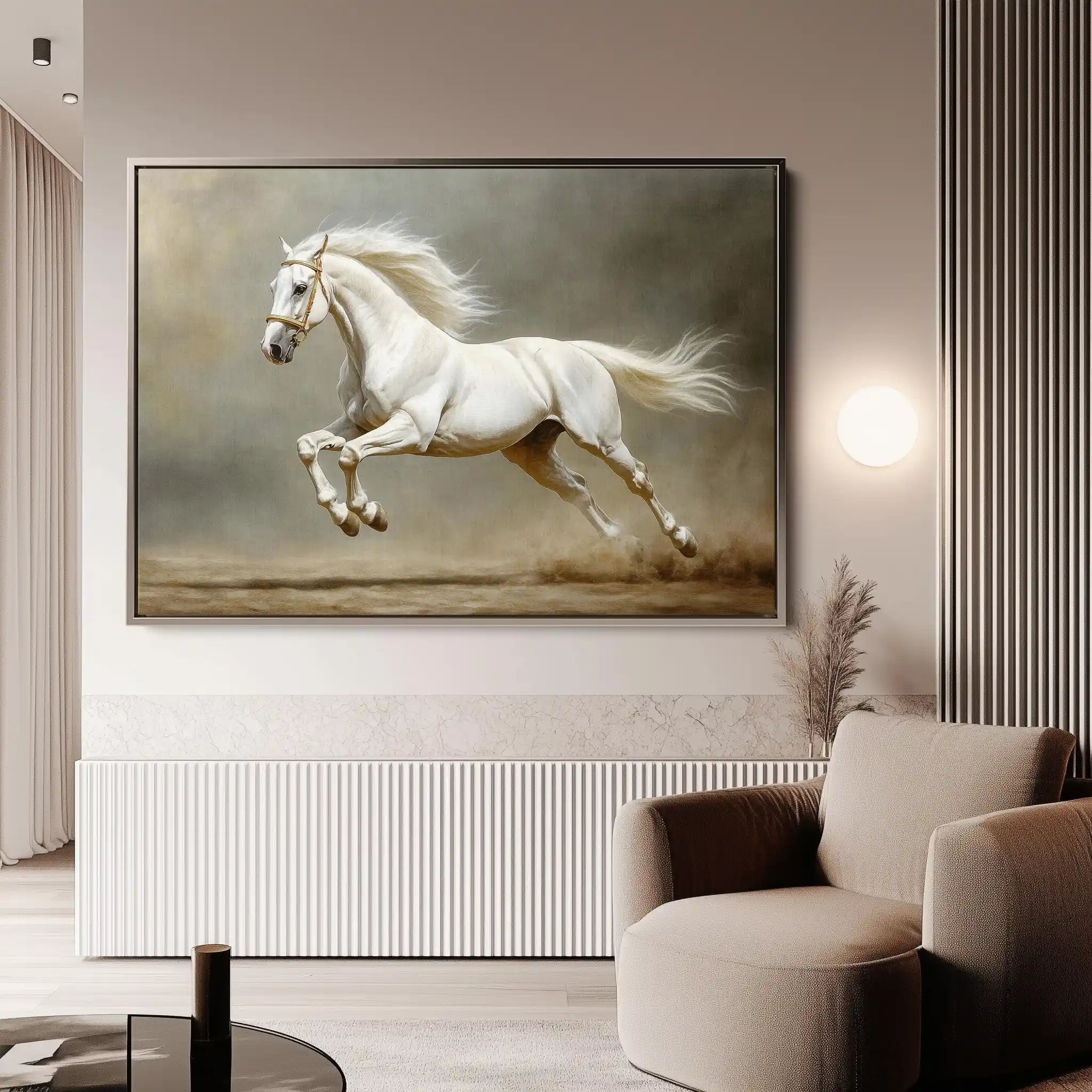 Horses 218 Canvas Art 90 x 60 cm / Stretched on hidden frame