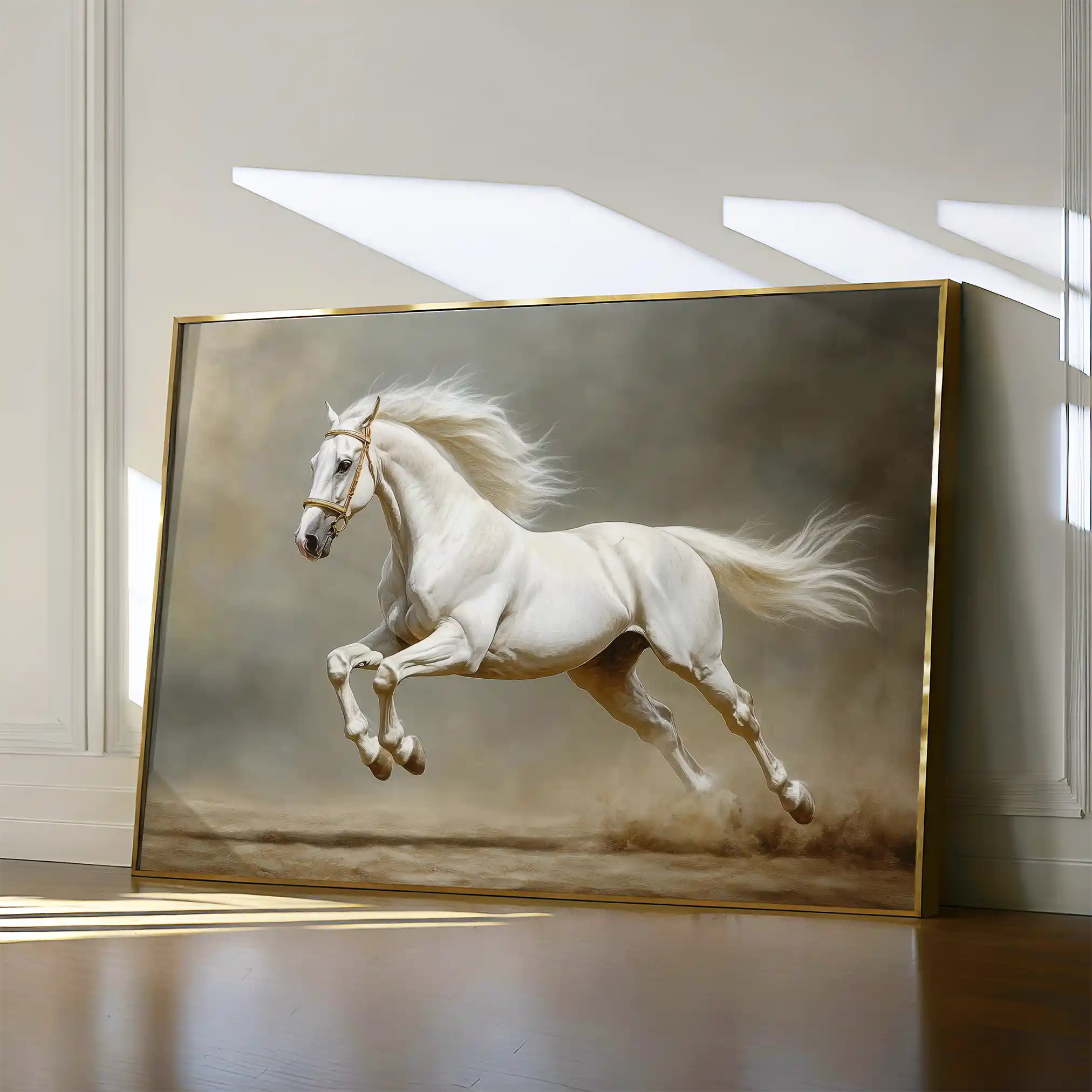 Horses 218 Canvas Art 90 x 60 cm / Stretched on hidden frame