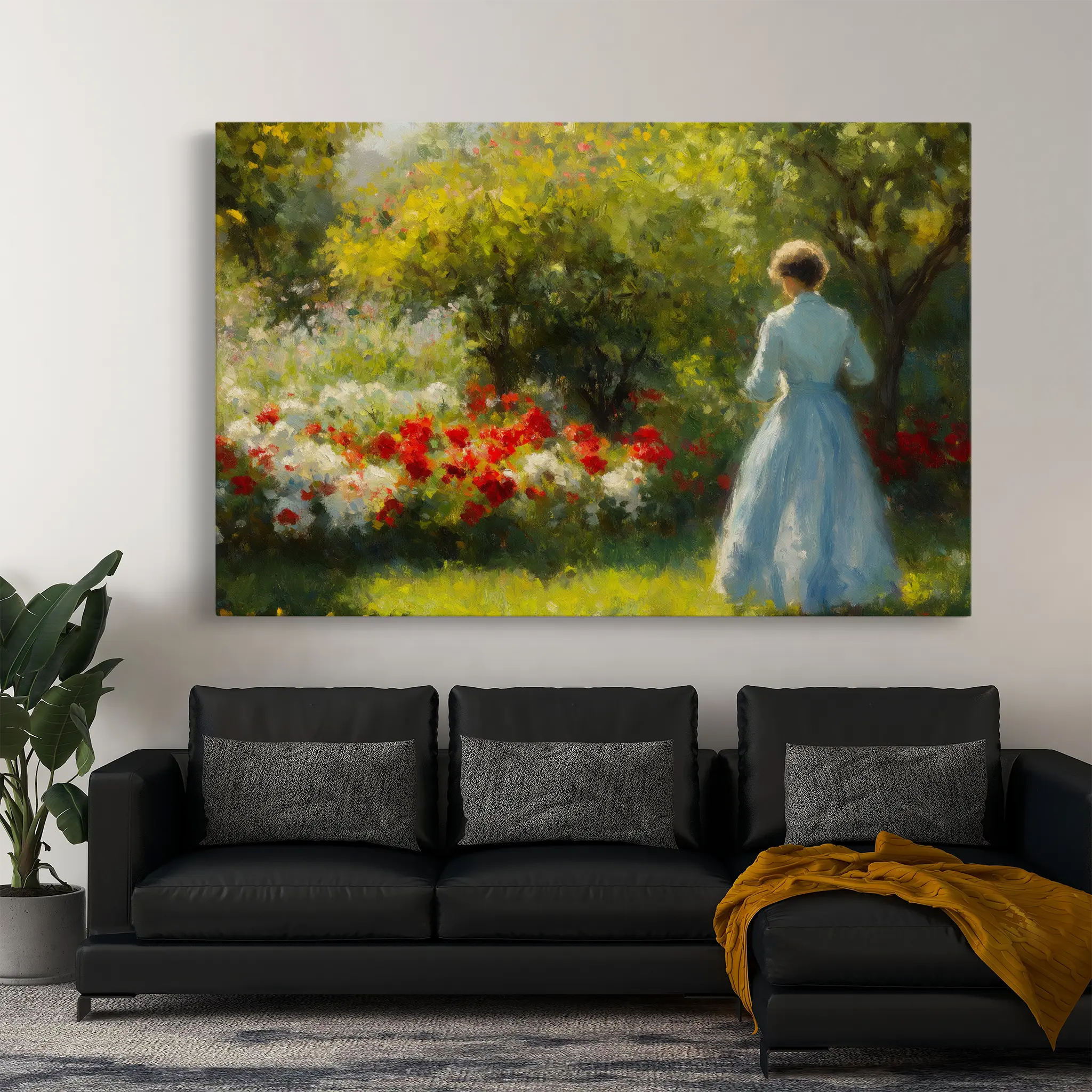 Landscape Canvas Wall Art WAD218-L 90 x 60 cm / Stretched on hidden frame