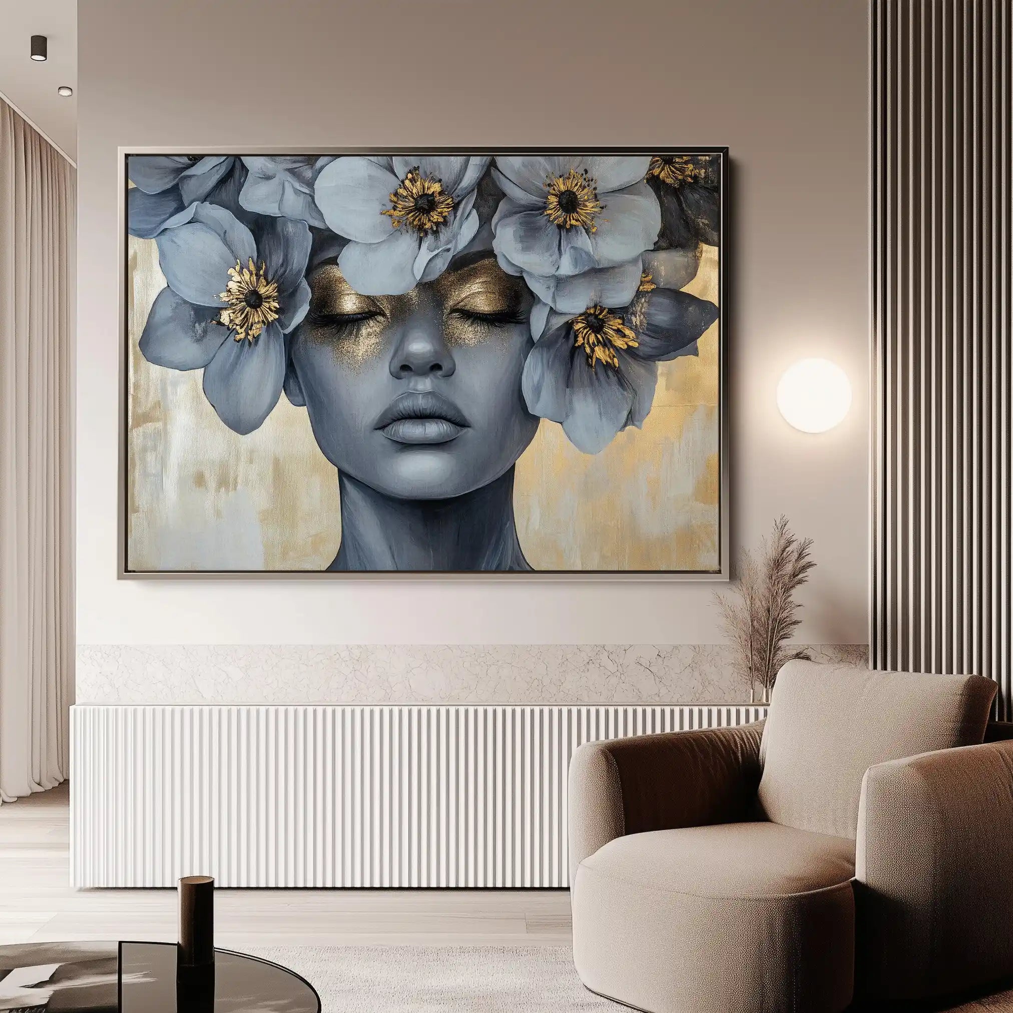 Portrait 218 Canvas Art 90 x 60 cm / Stretched on hidden frame