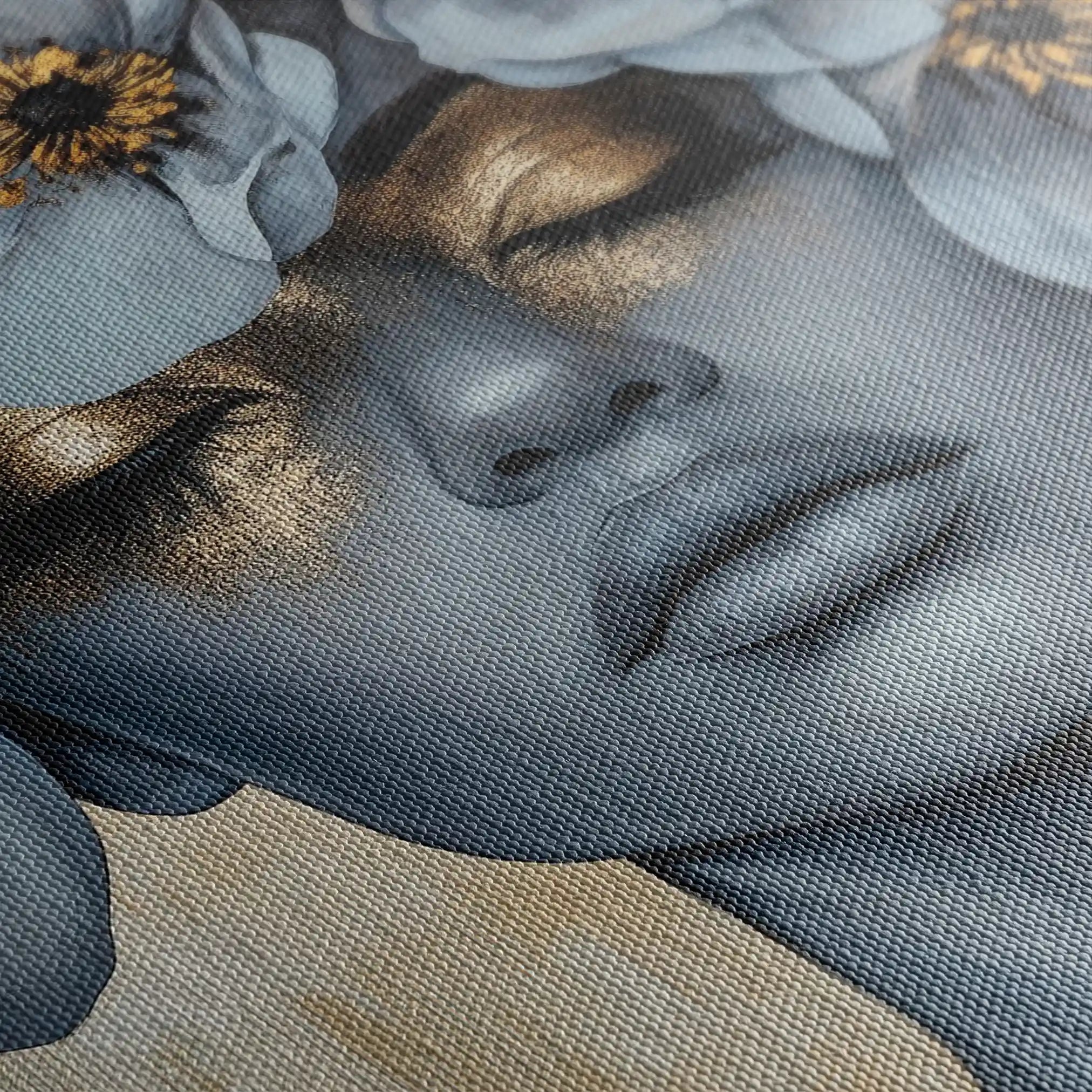 Portrait 218 Canvas Art 90 x 60 cm / Stretched on hidden frame