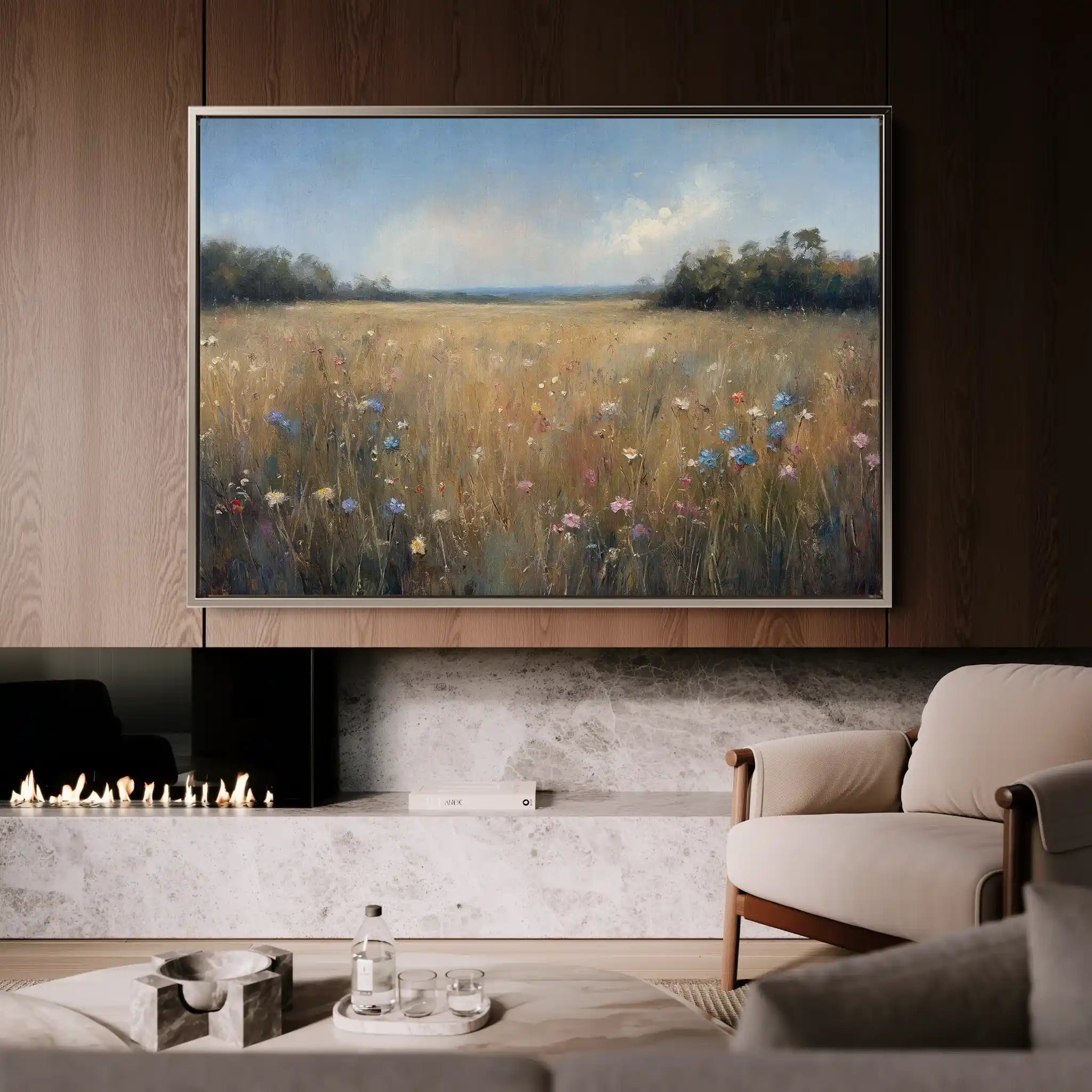 Abstract 2184 Canvas Art 60 x 40 cm / Stretched on hidden frame