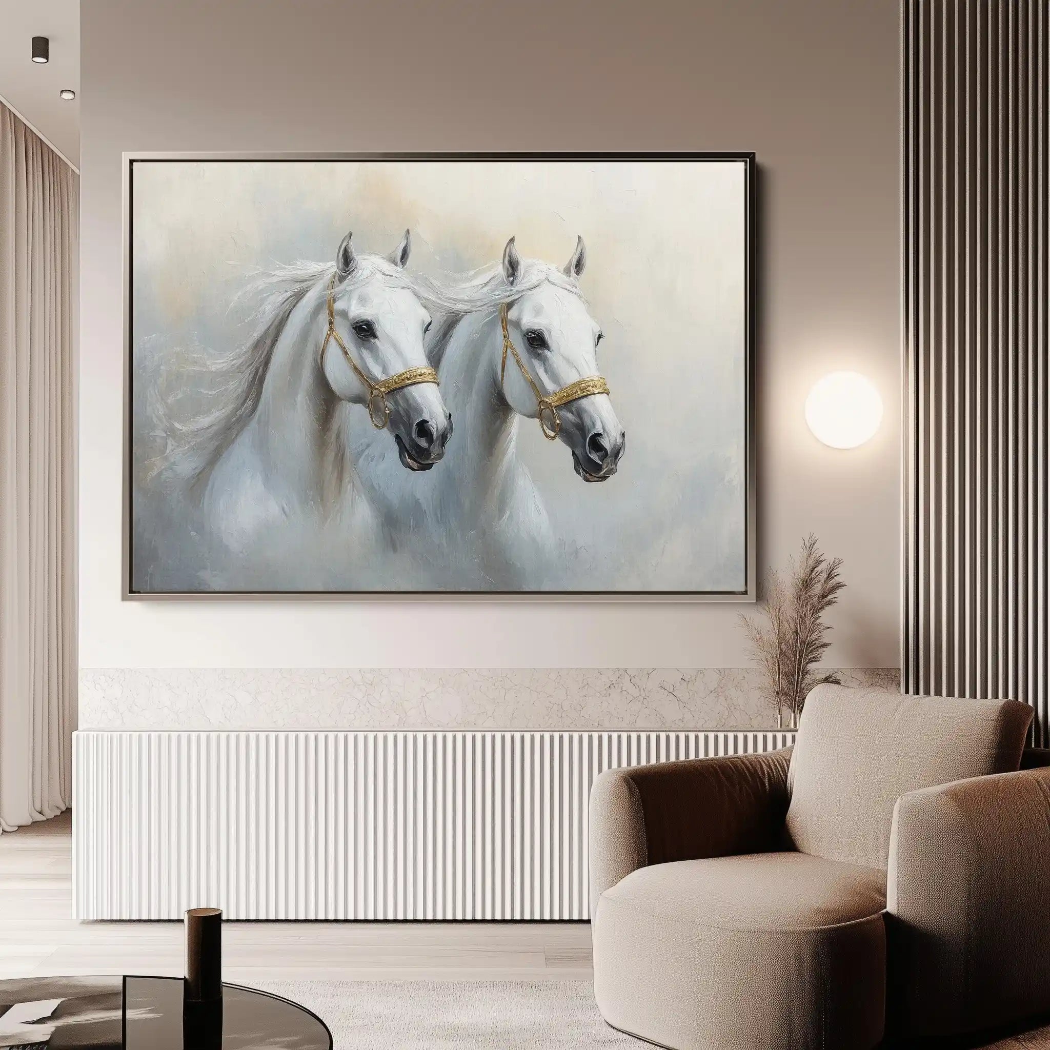Horses 219 Canvas Art 90 x 60 cm / Stretched on hidden frame