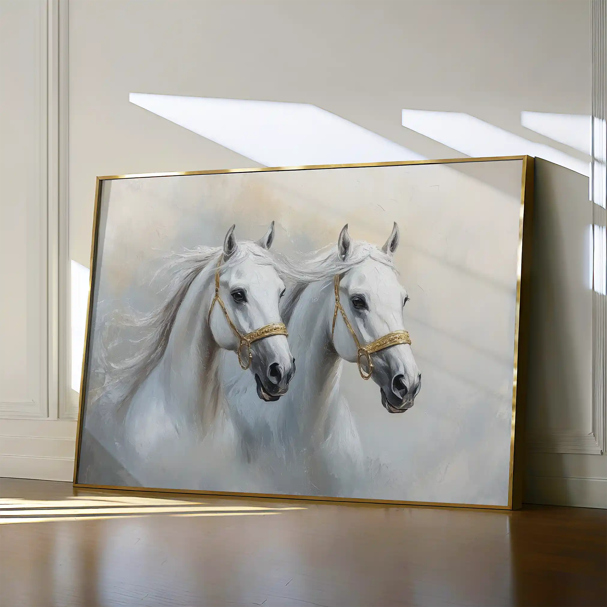 Horses 219 Canvas Art 90 x 60 cm / Stretched on hidden frame