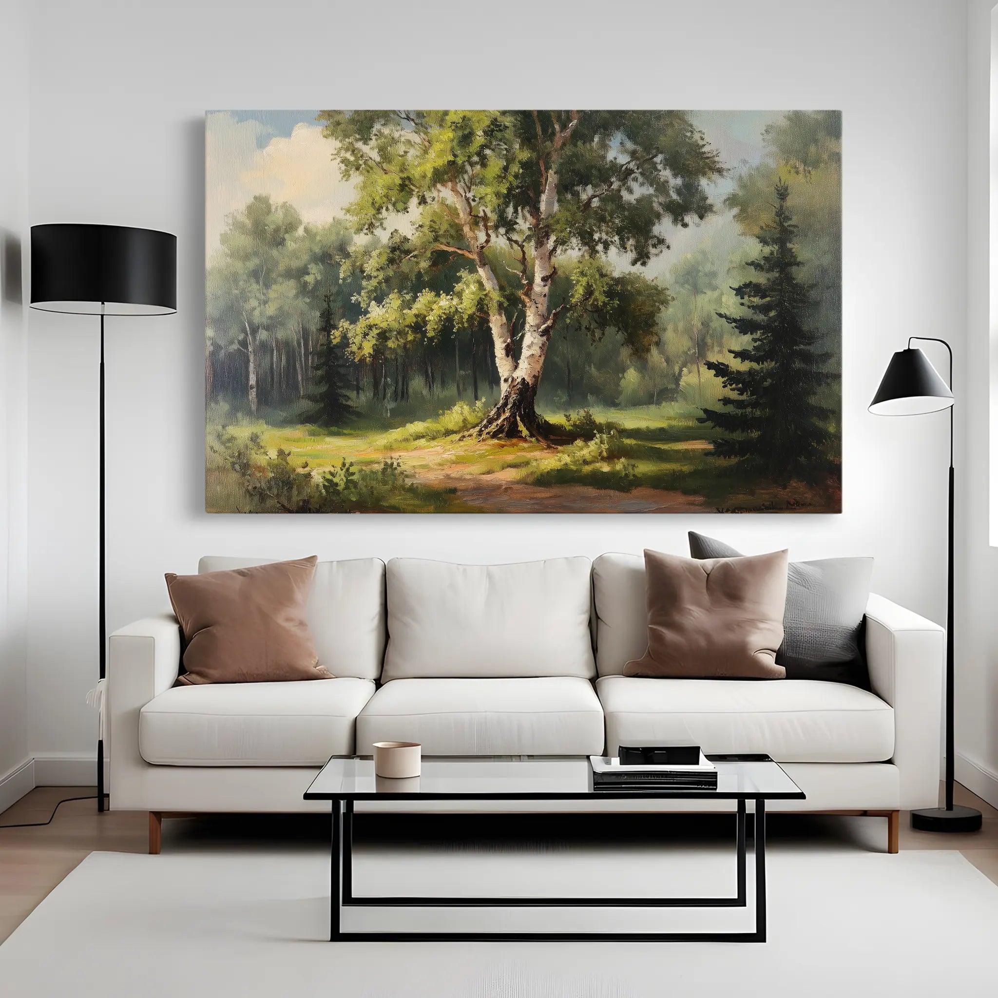 Landscape Canvas Wall Art WAD219-L 90 x 60 cm / Stretched on hidden frame