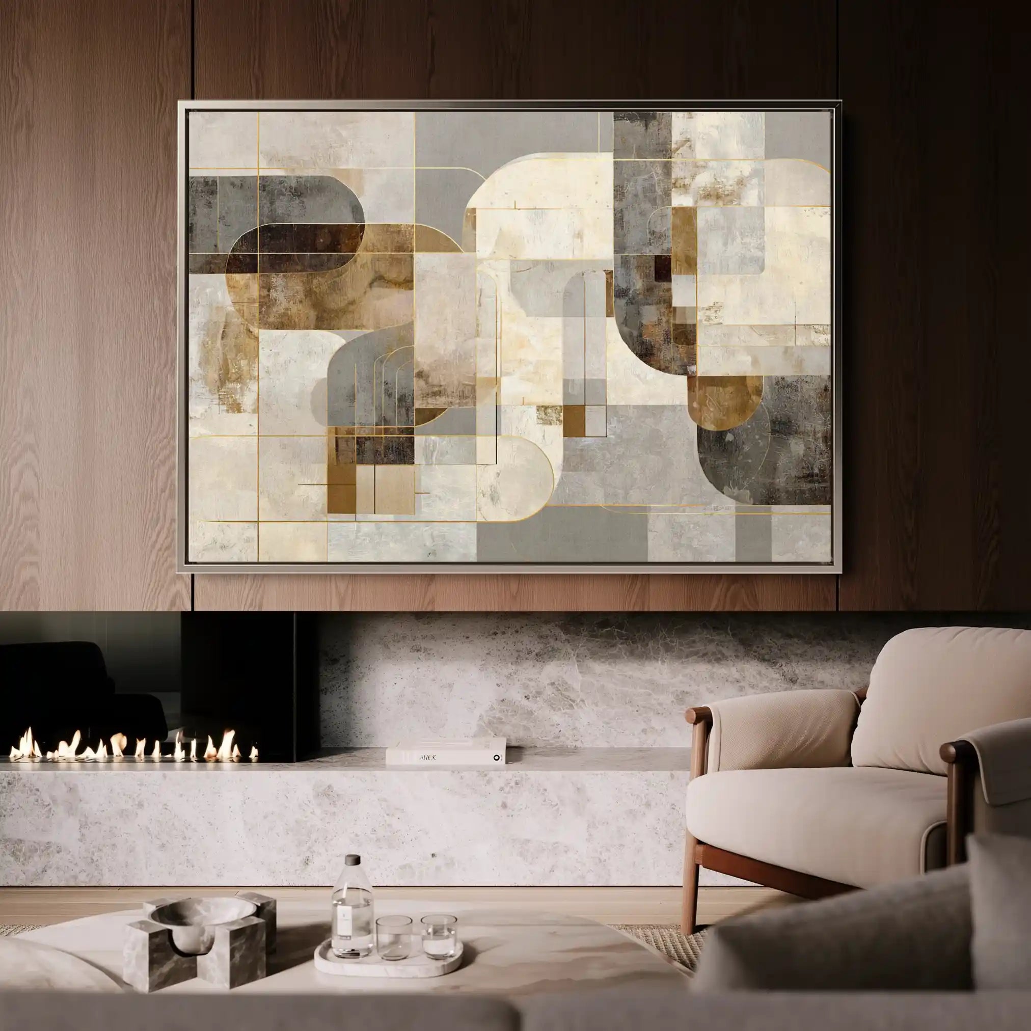 Abstract 2190 Canvas Art 60 x 40 cm / Stretched on hidden frame
