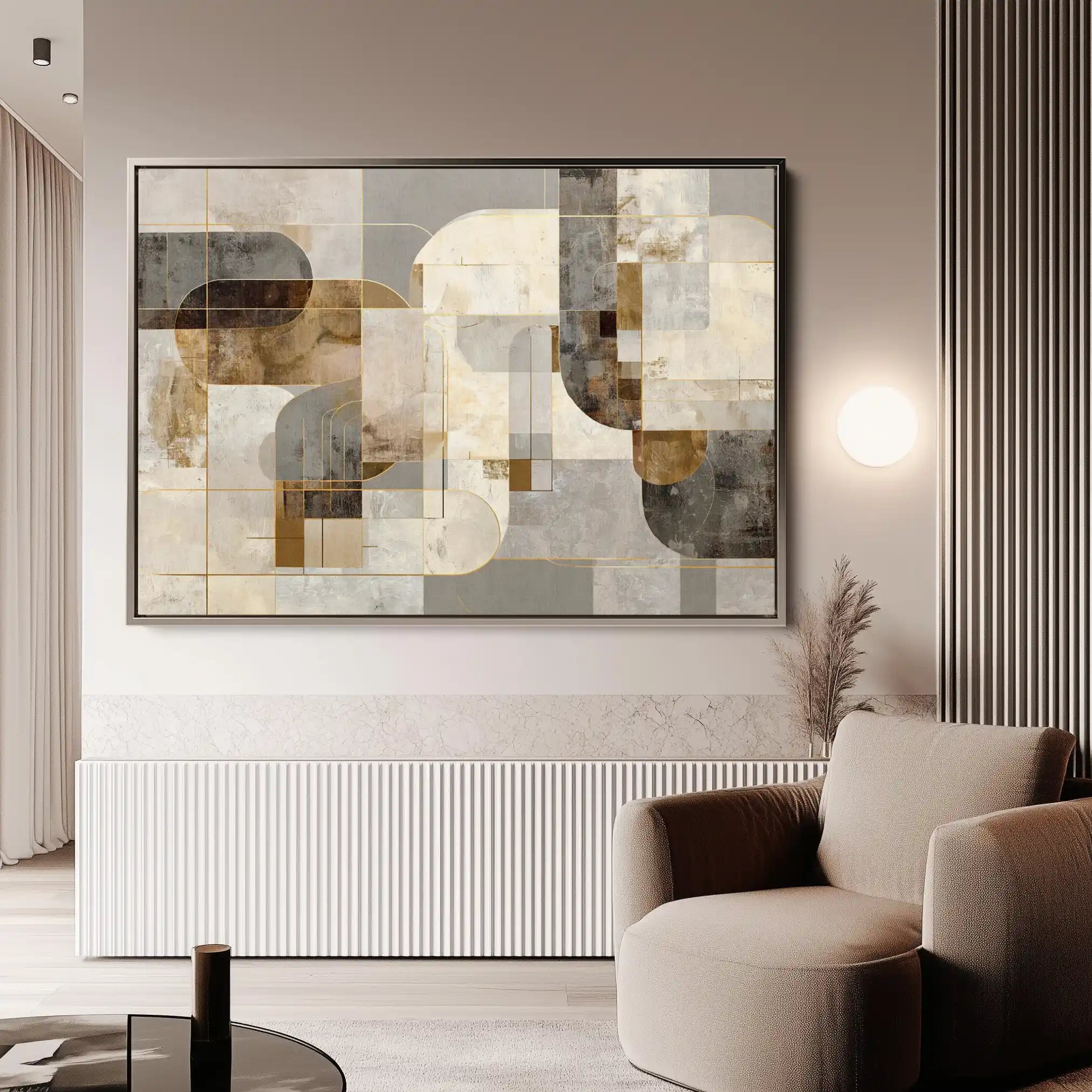 Abstract 2190 Canvas Art 60 x 40 cm / Stretched on hidden frame