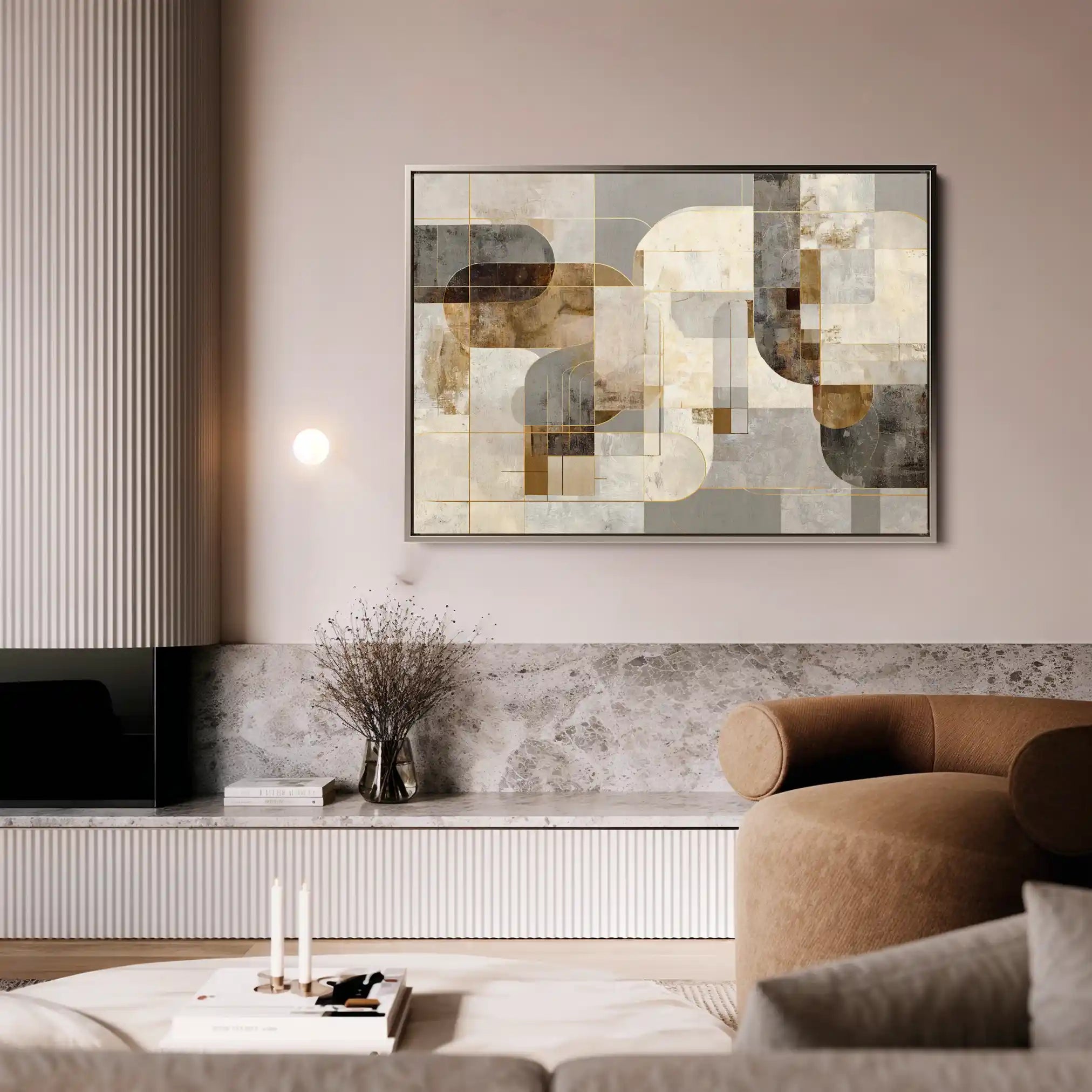 Abstract 2190 Canvas Art 60 x 40 cm / Stretched on hidden frame