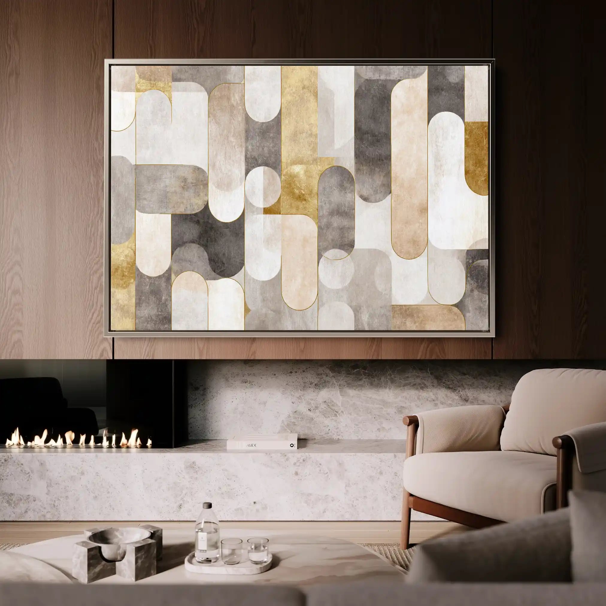 Abstract 2191 Canvas Art 60 x 40 cm / Stretched on hidden frame