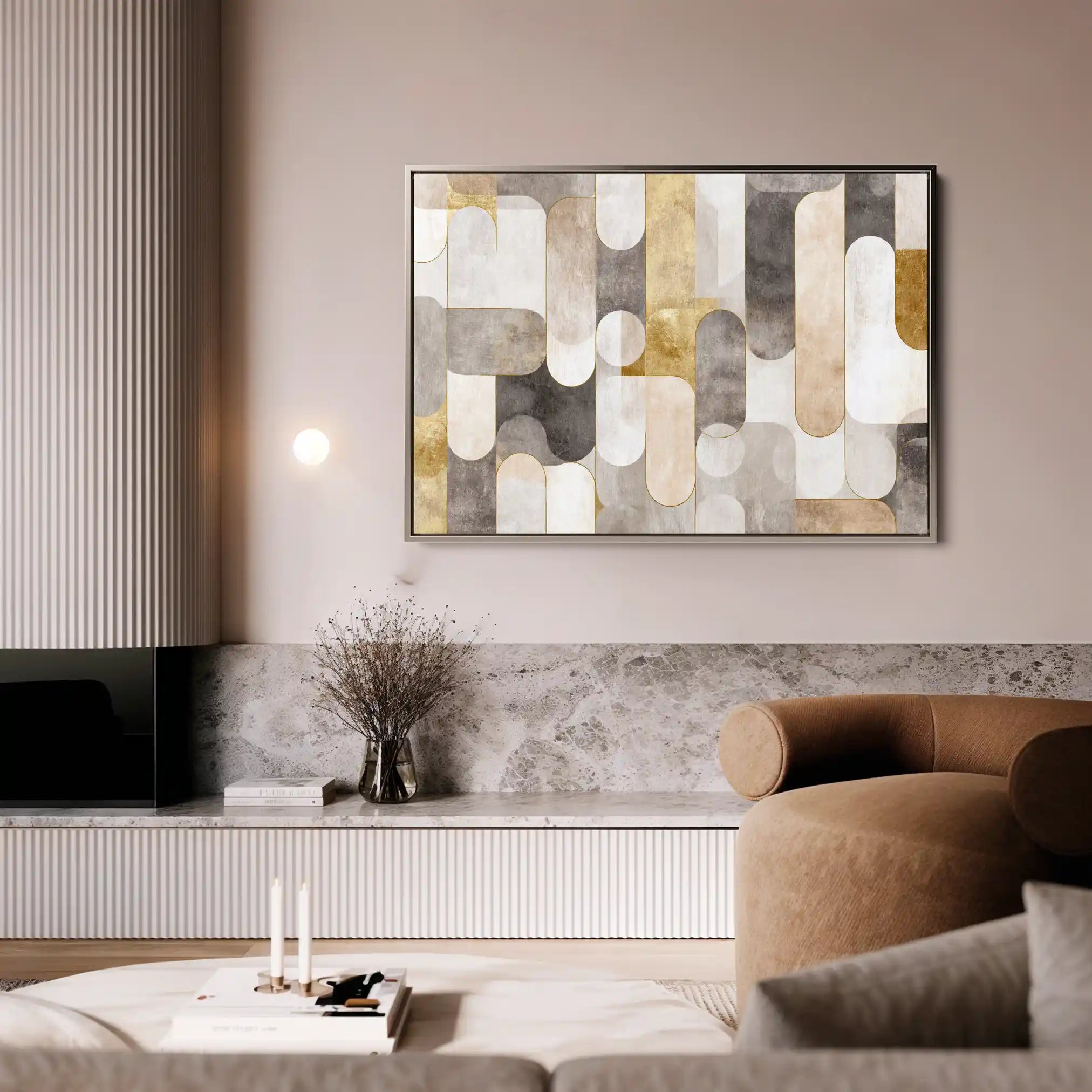 Abstract 2191 Canvas Art 60 x 40 cm / Stretched on hidden frame