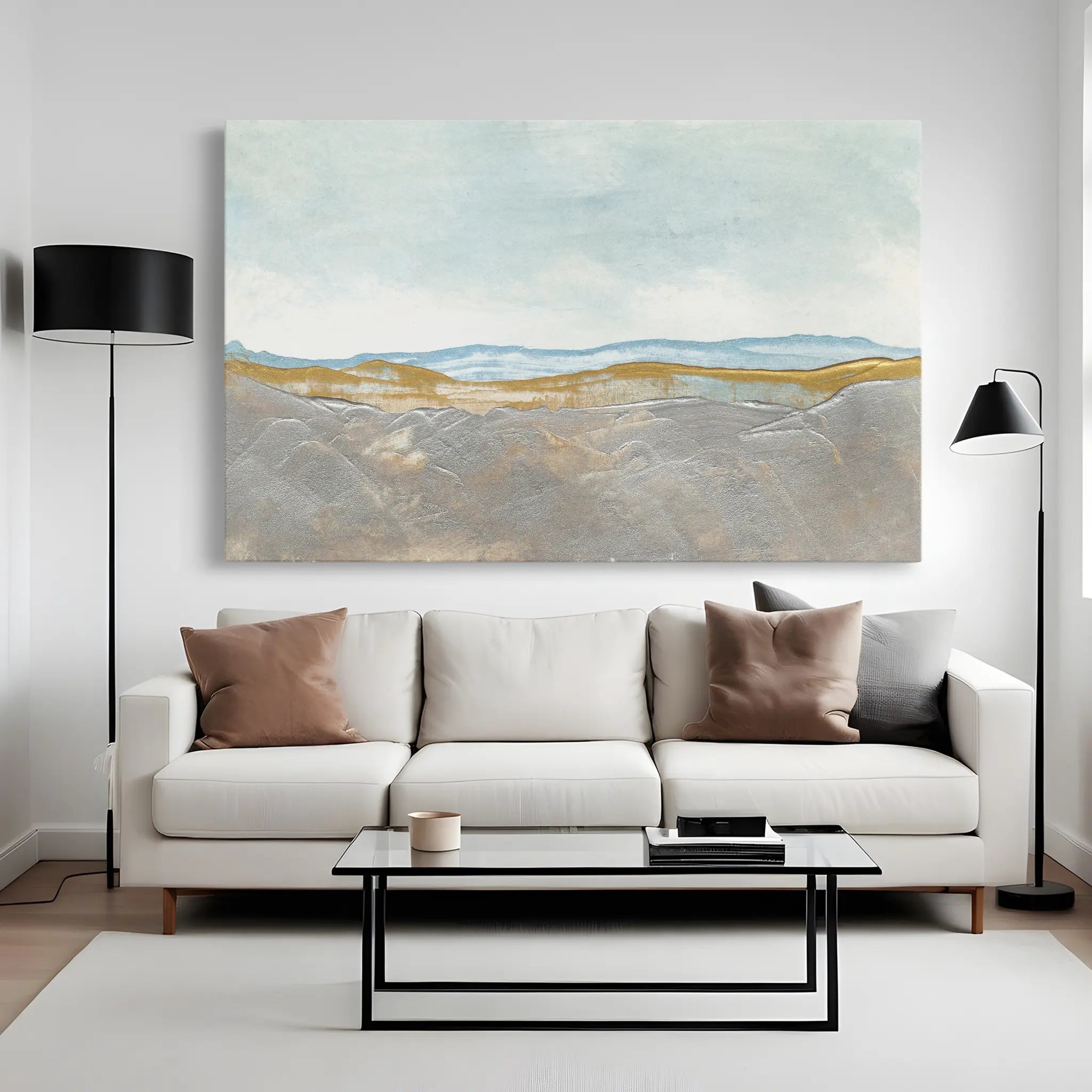 Abstract Canvas Wall Art WAD220-A 90 x 60 cm / Stretched on hidden frame