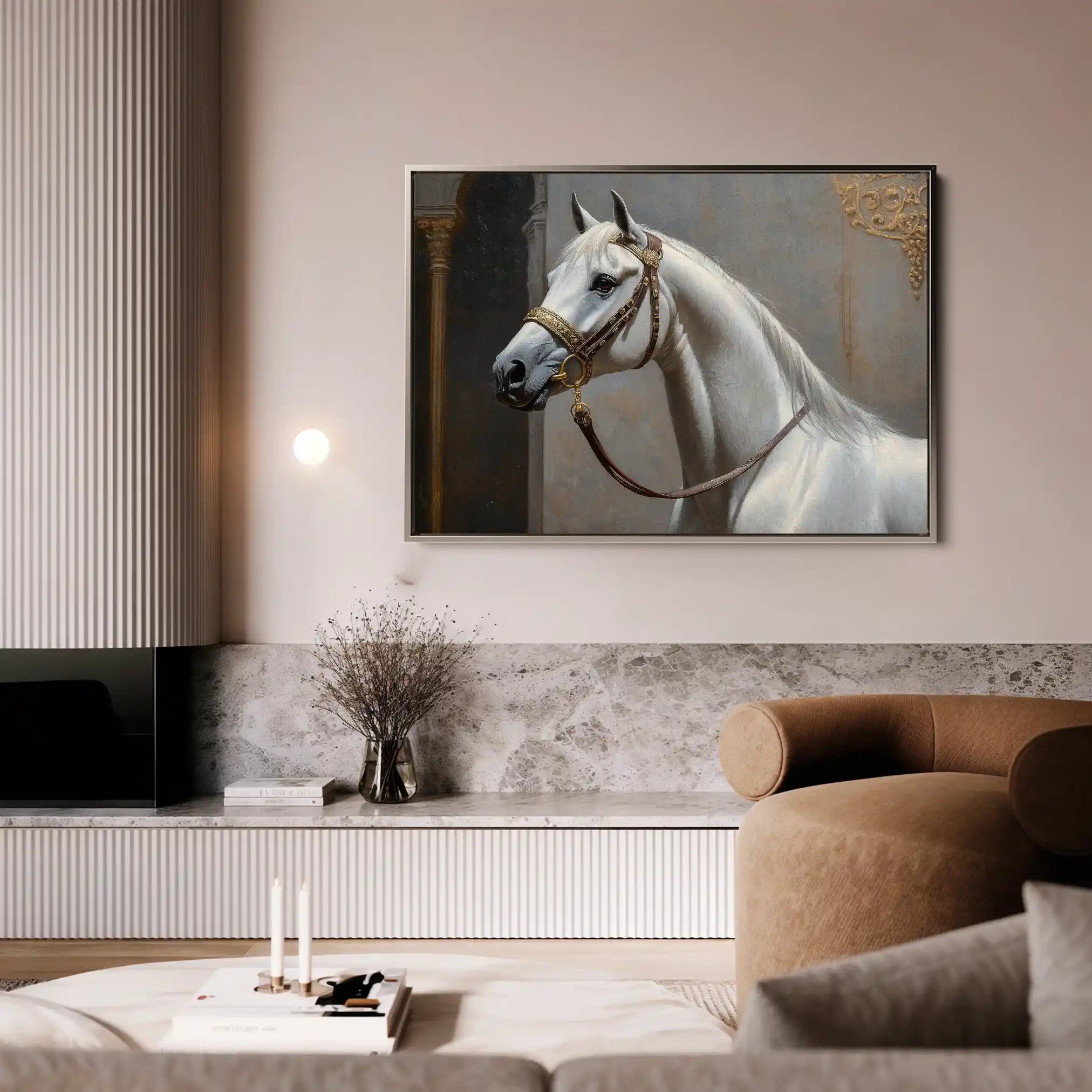 Horses 220 Canvas Art 90 x 60 cm / Stretched on hidden frame