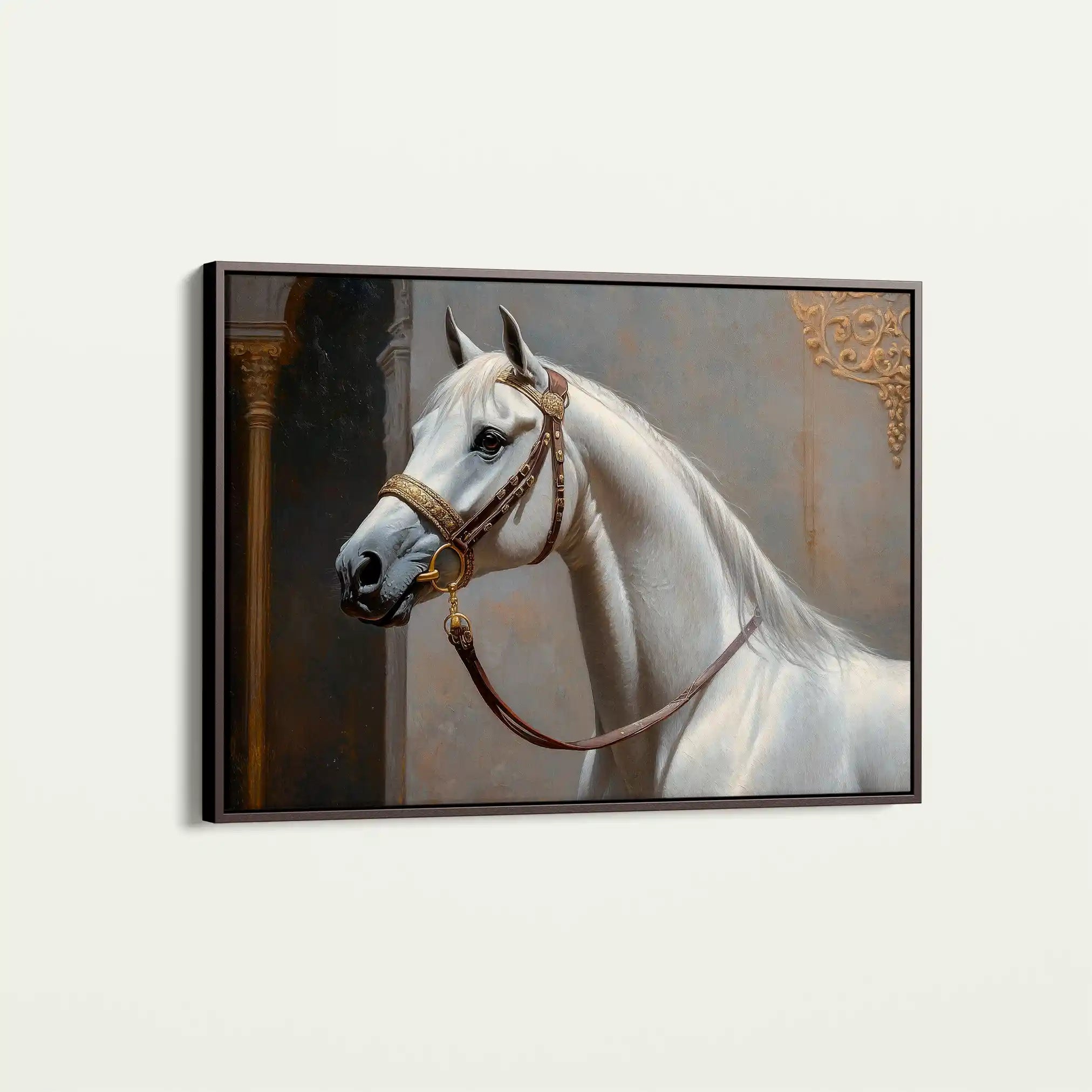 Horses 220 Canvas Art 90 x 60 cm / Stretched on hidden frame
