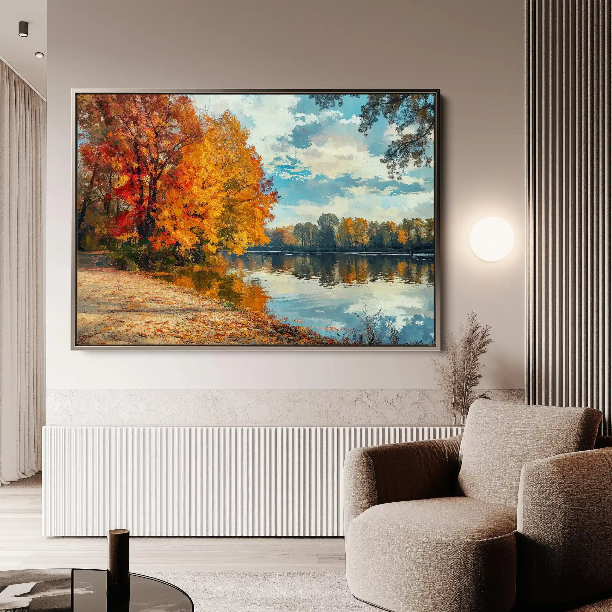 Landscape 220 Canvas Art 90 x 60 cm / Stretched on hidden frame