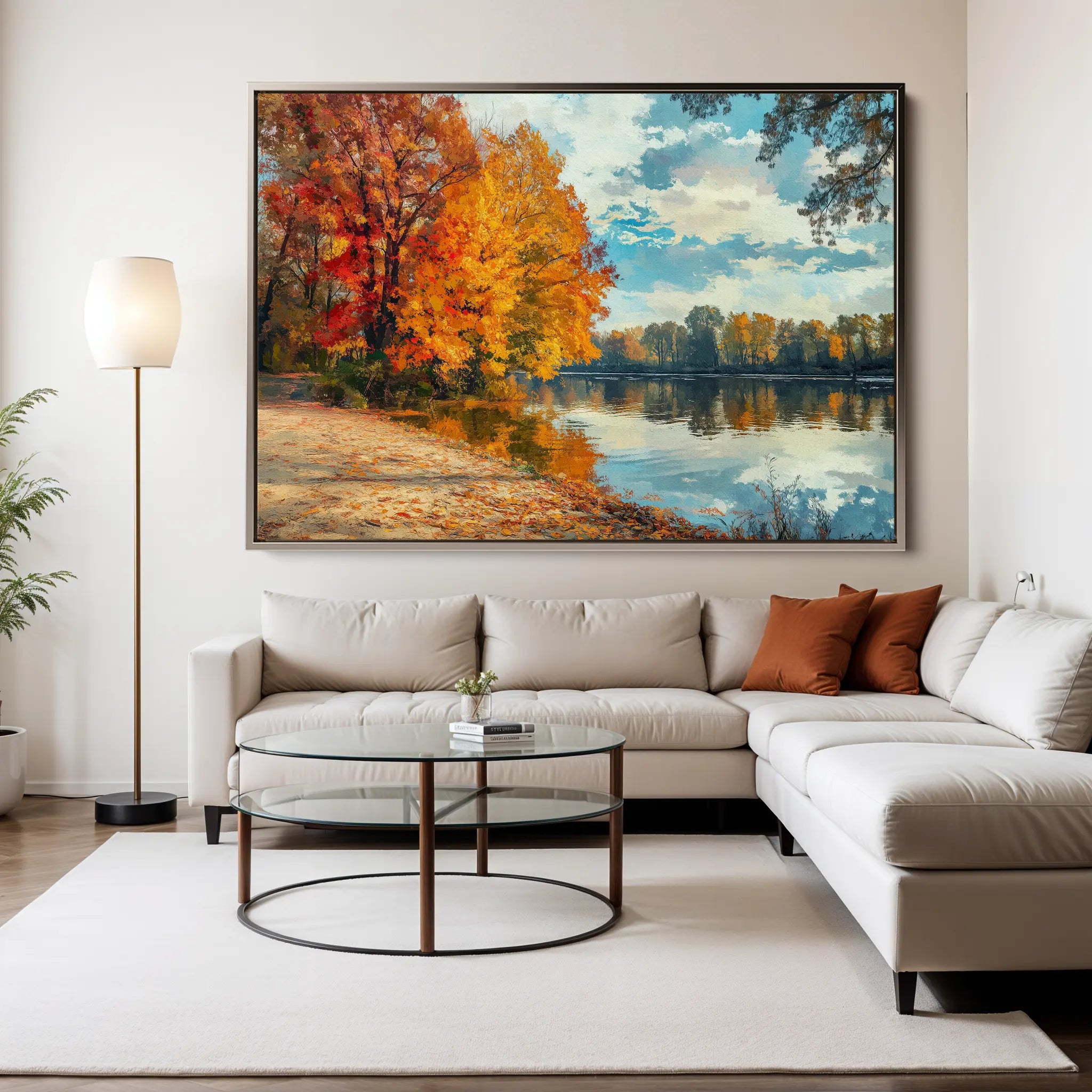 Landscape Canvas Wall Art WAD220-L 90 x 60 cm / Stretched on hidden frame